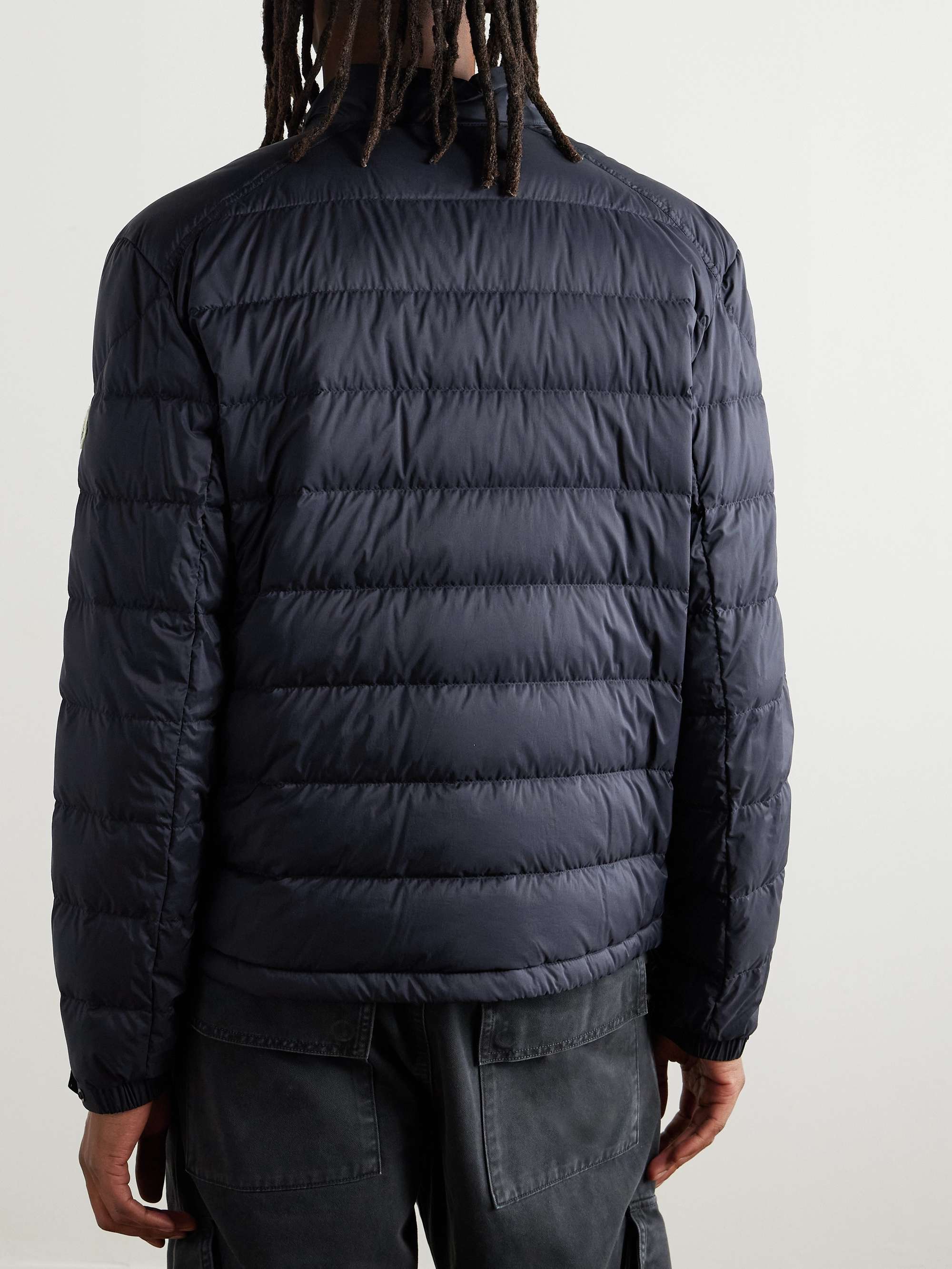 Slim-Fit Logo-Appliquéd Quilted Nylon Down Jacket view