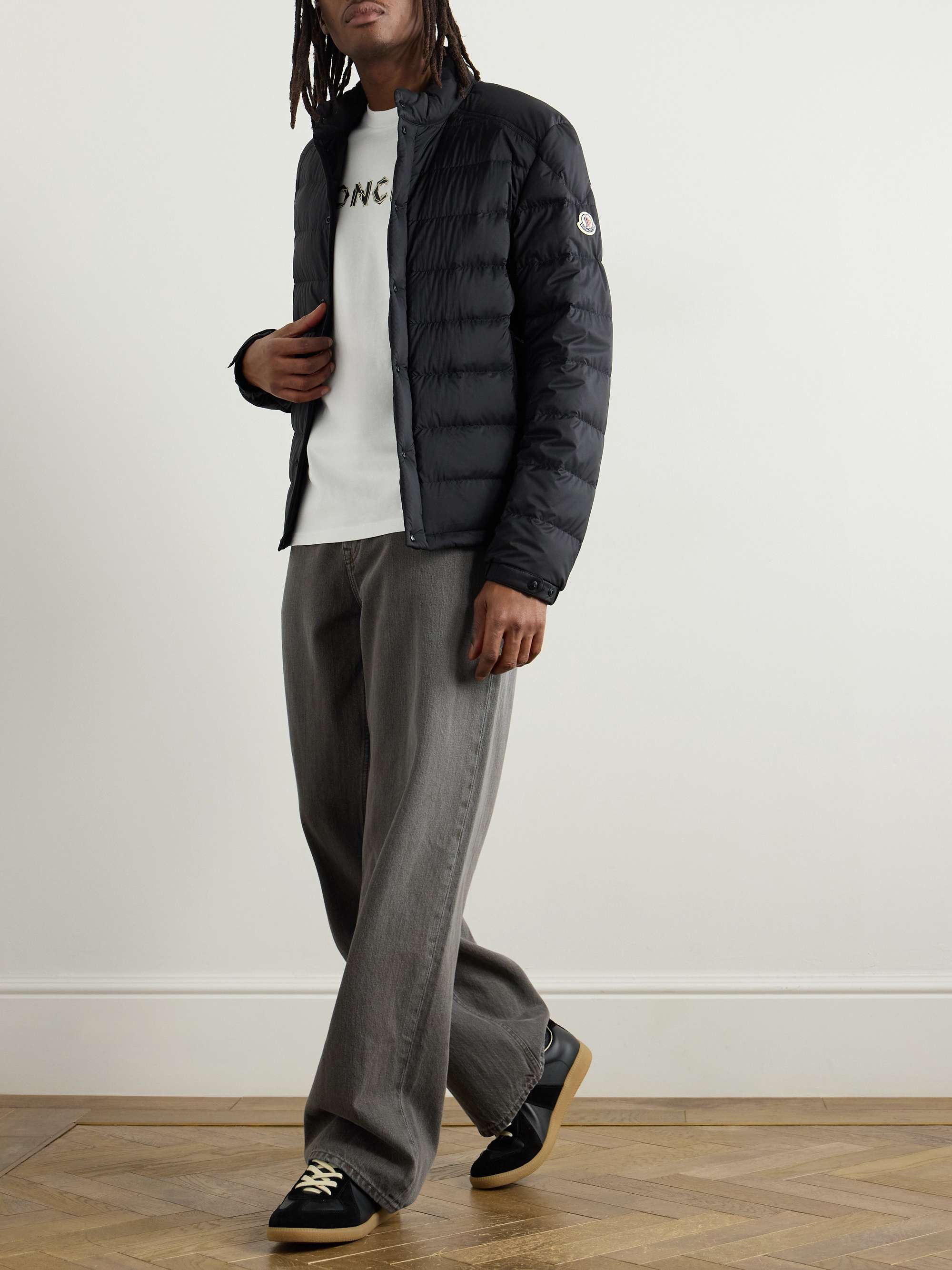 Slim-Fit Logo-Appliquéd Padded Shell Down Jacket view