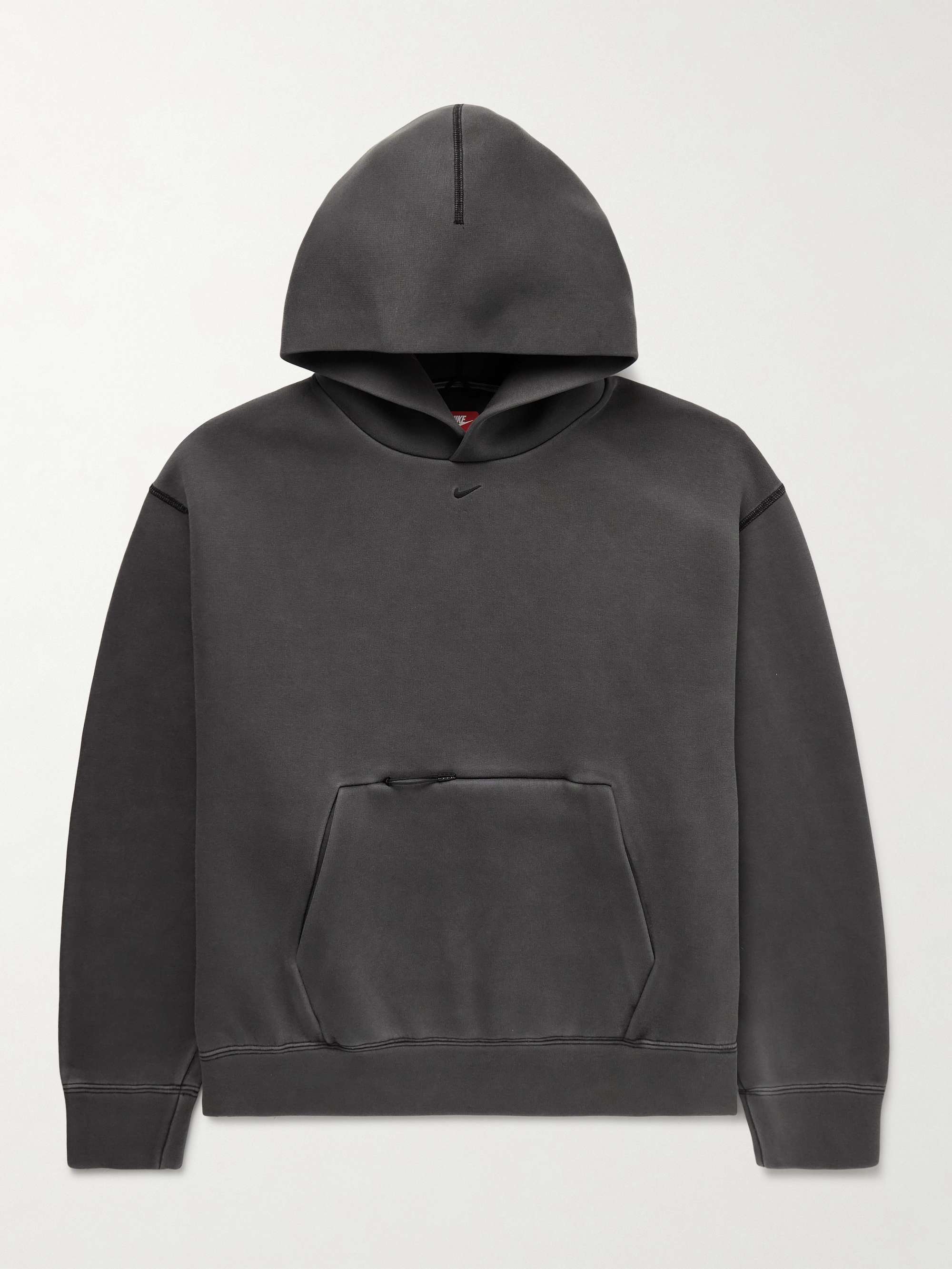 Logo-Embroidered Jersey Hoodie view