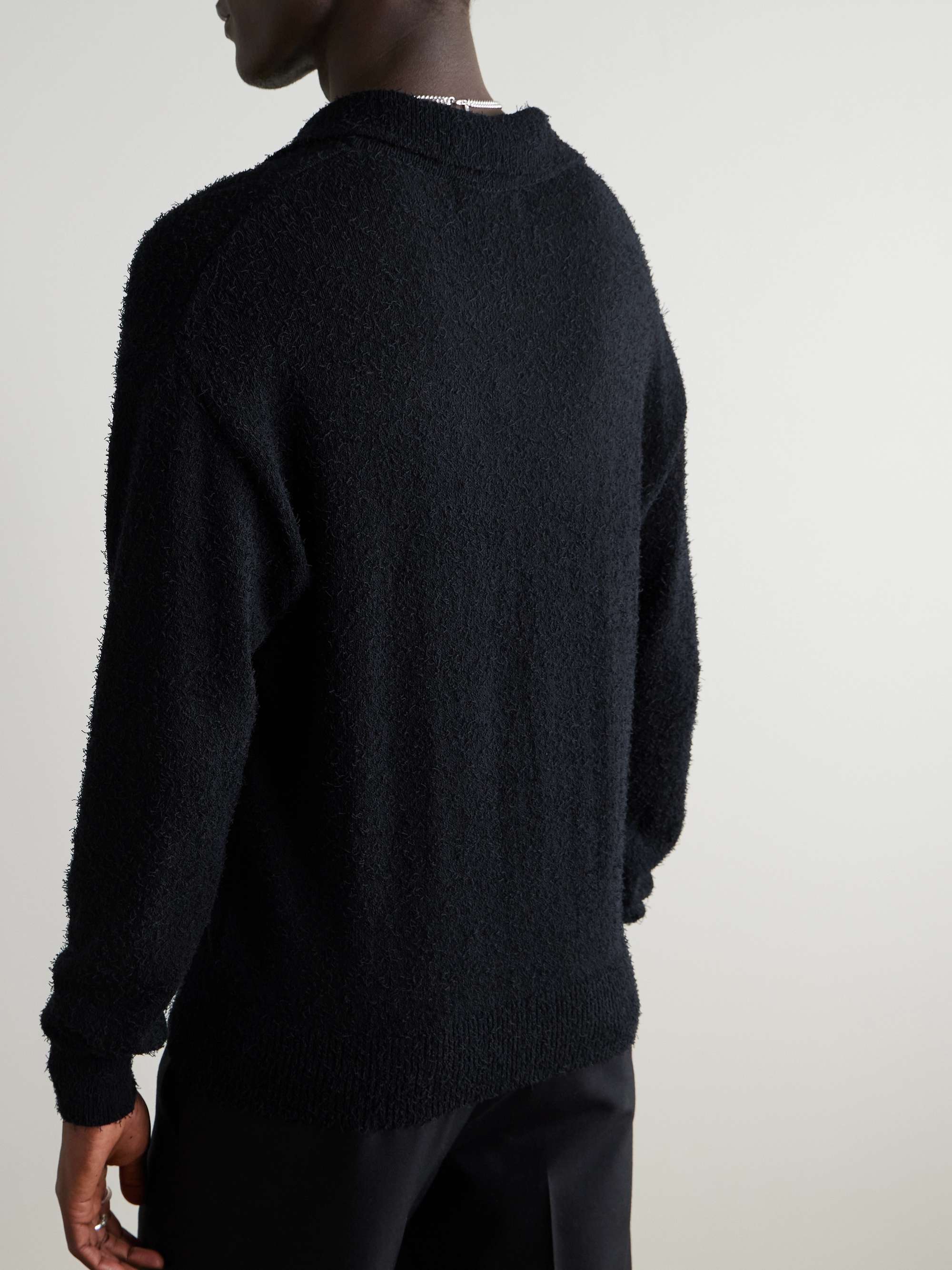 Textured Organic Cotton-Blend Sweater view