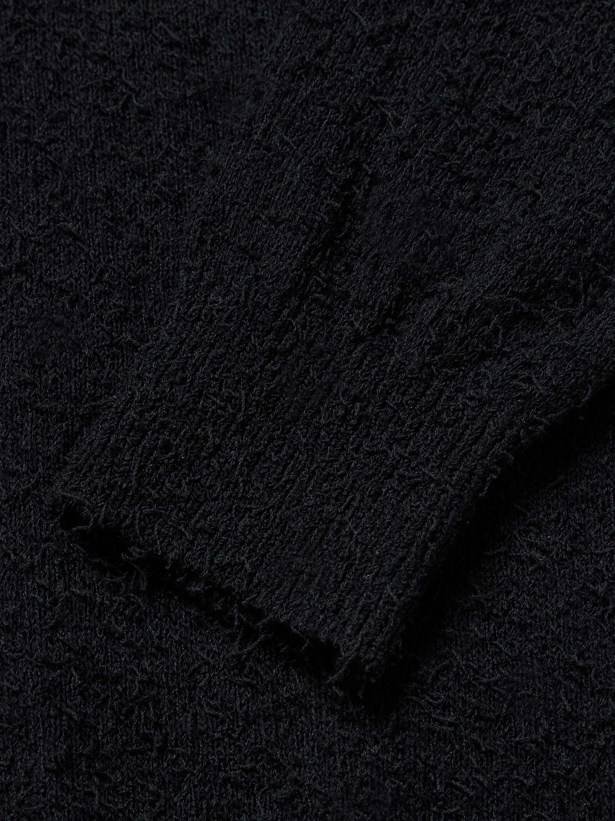 Textured Organic Cotton-Blend Sweater view
