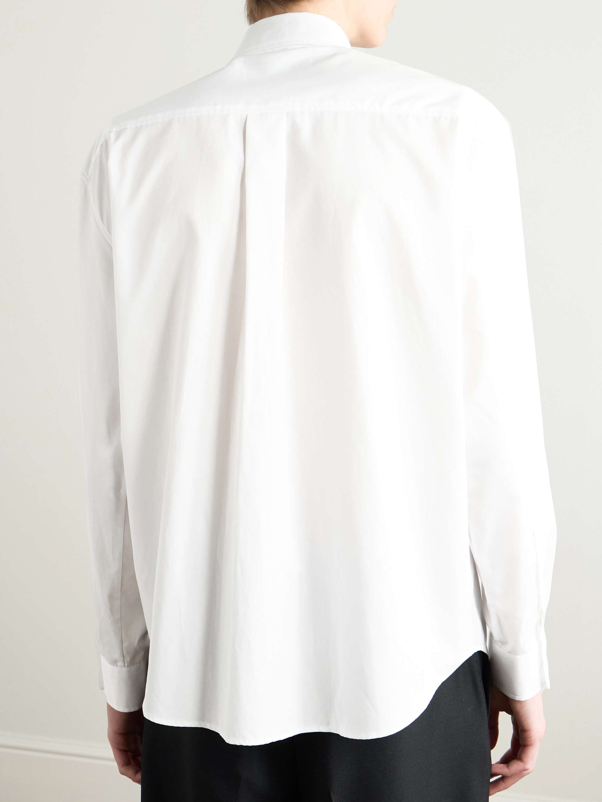 Embellished Cotton-Poplin Shirt view