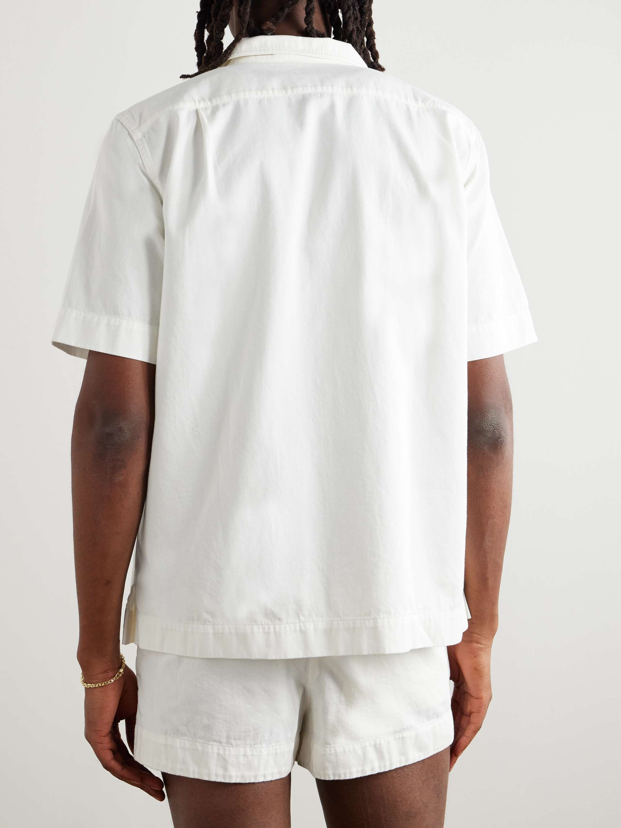 Camp-Collar Cotton-Twill Shirt view