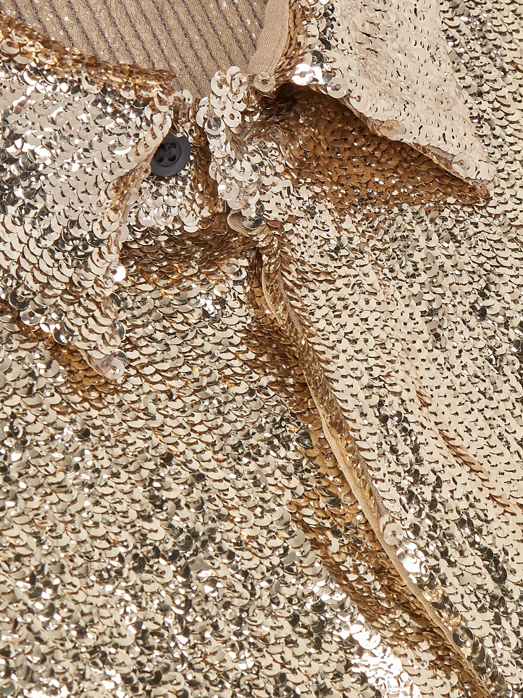 Oversized Sequinned Crepe Shirt view