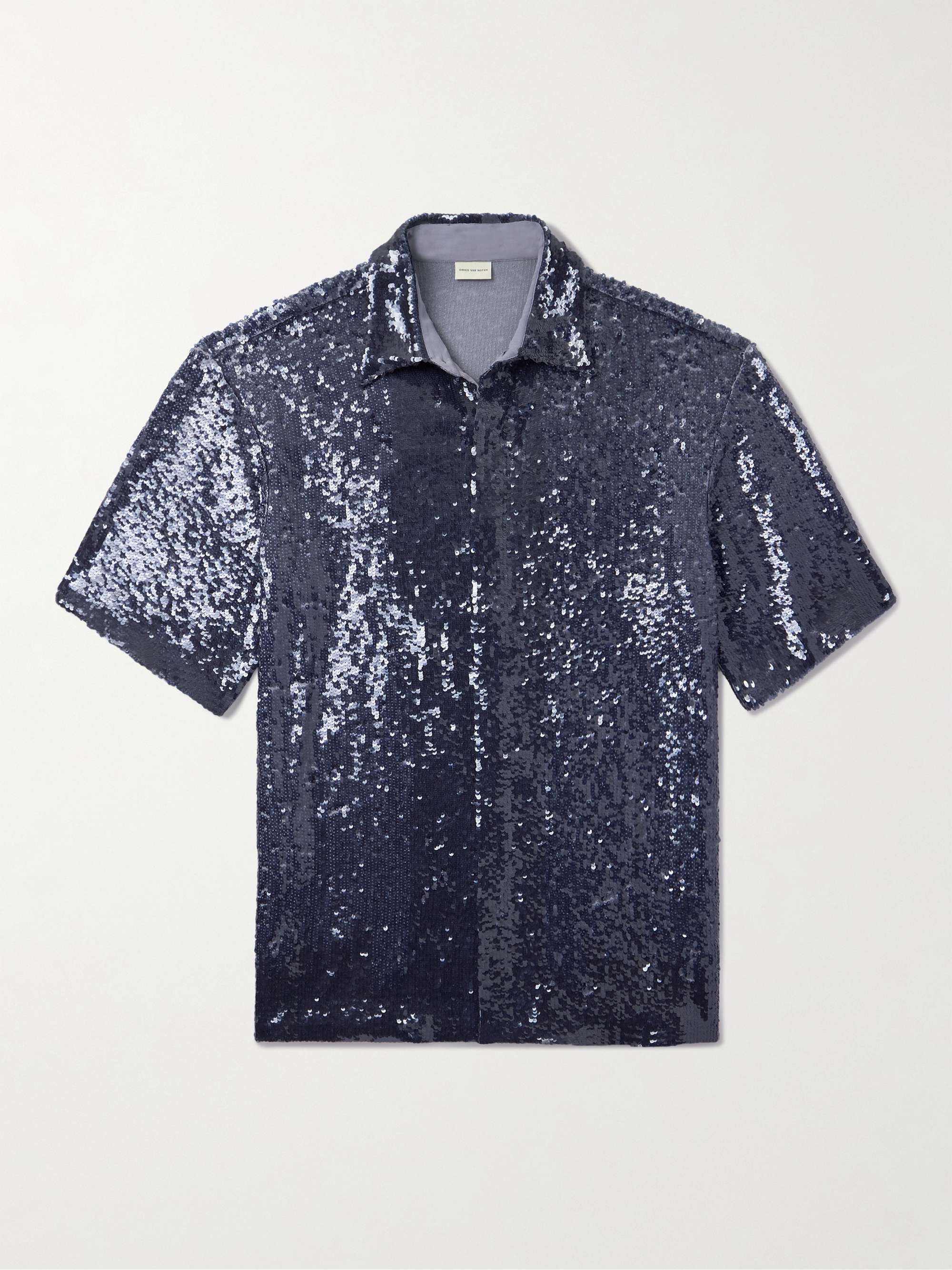 Sequined Crepe Shirt view