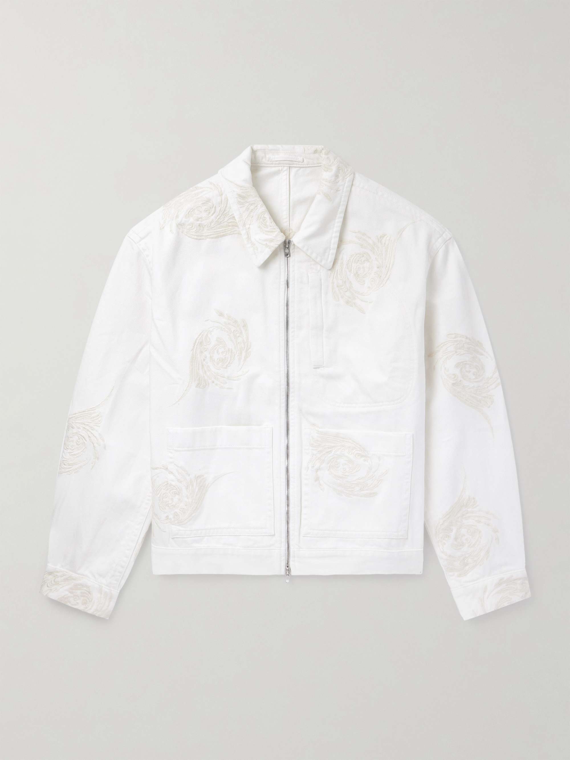 Embroidered Denim Jacket view