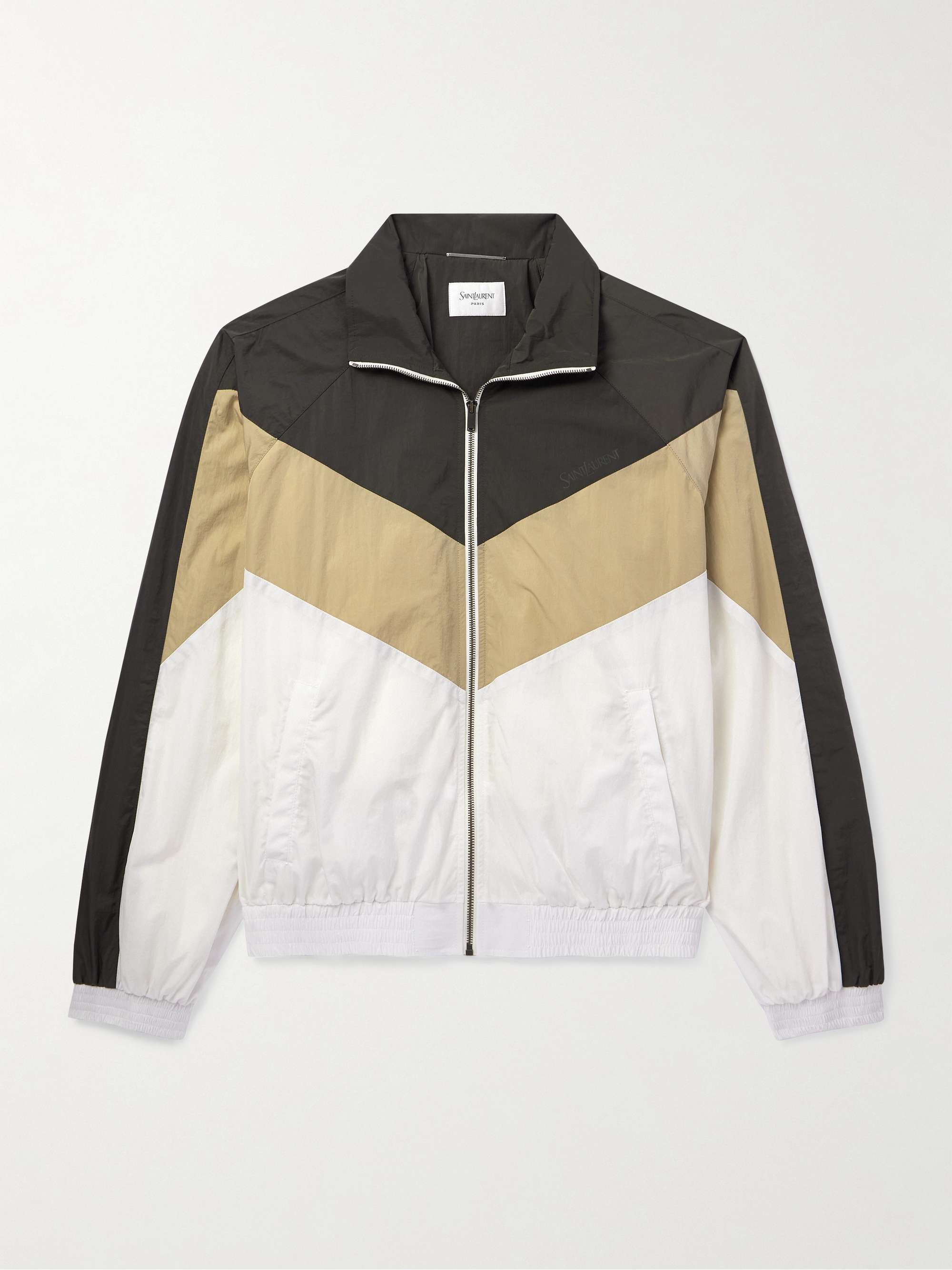Logo-Print Panelled Shell Track Jacket view