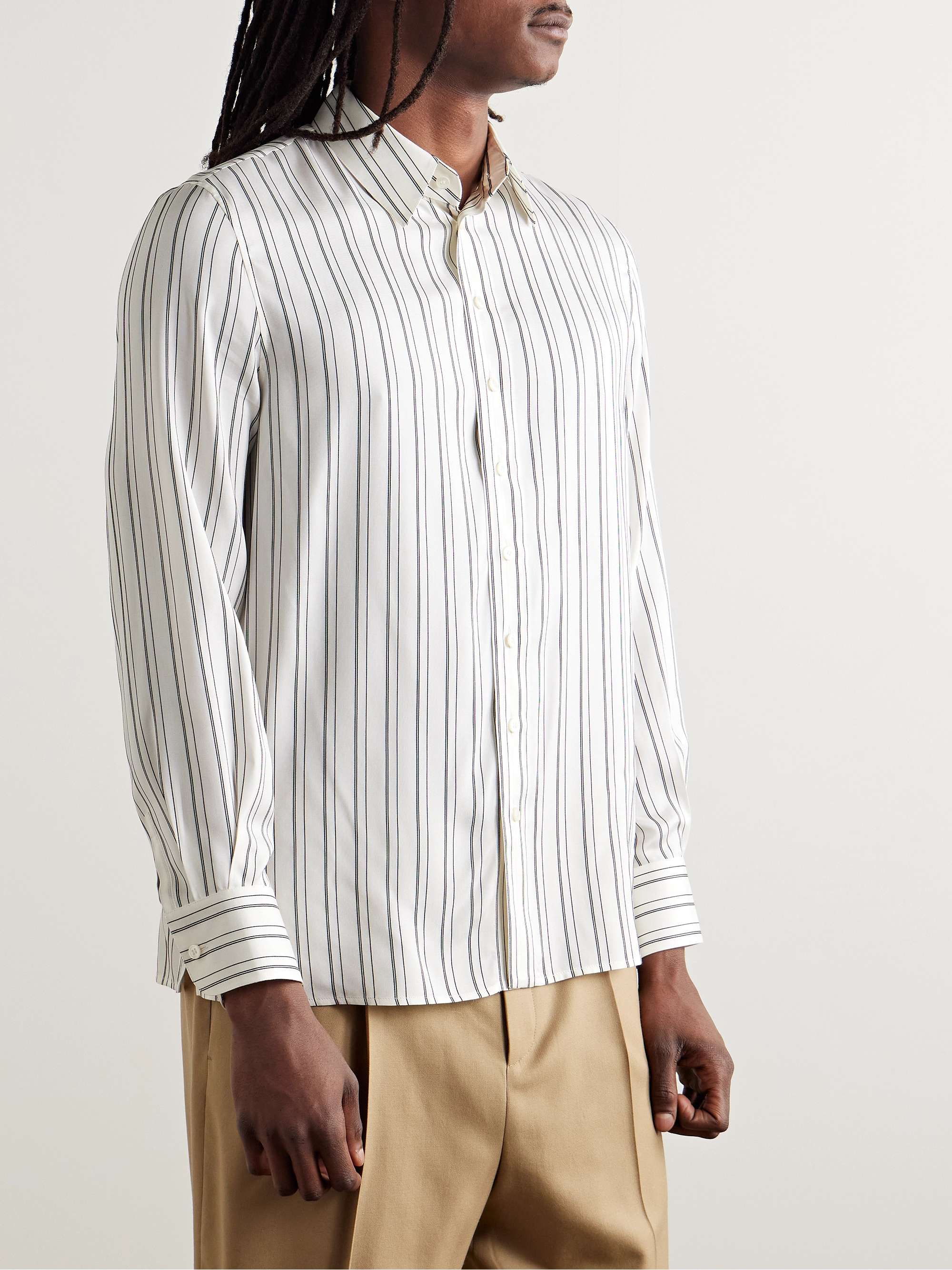 Striped Silk Shirt view