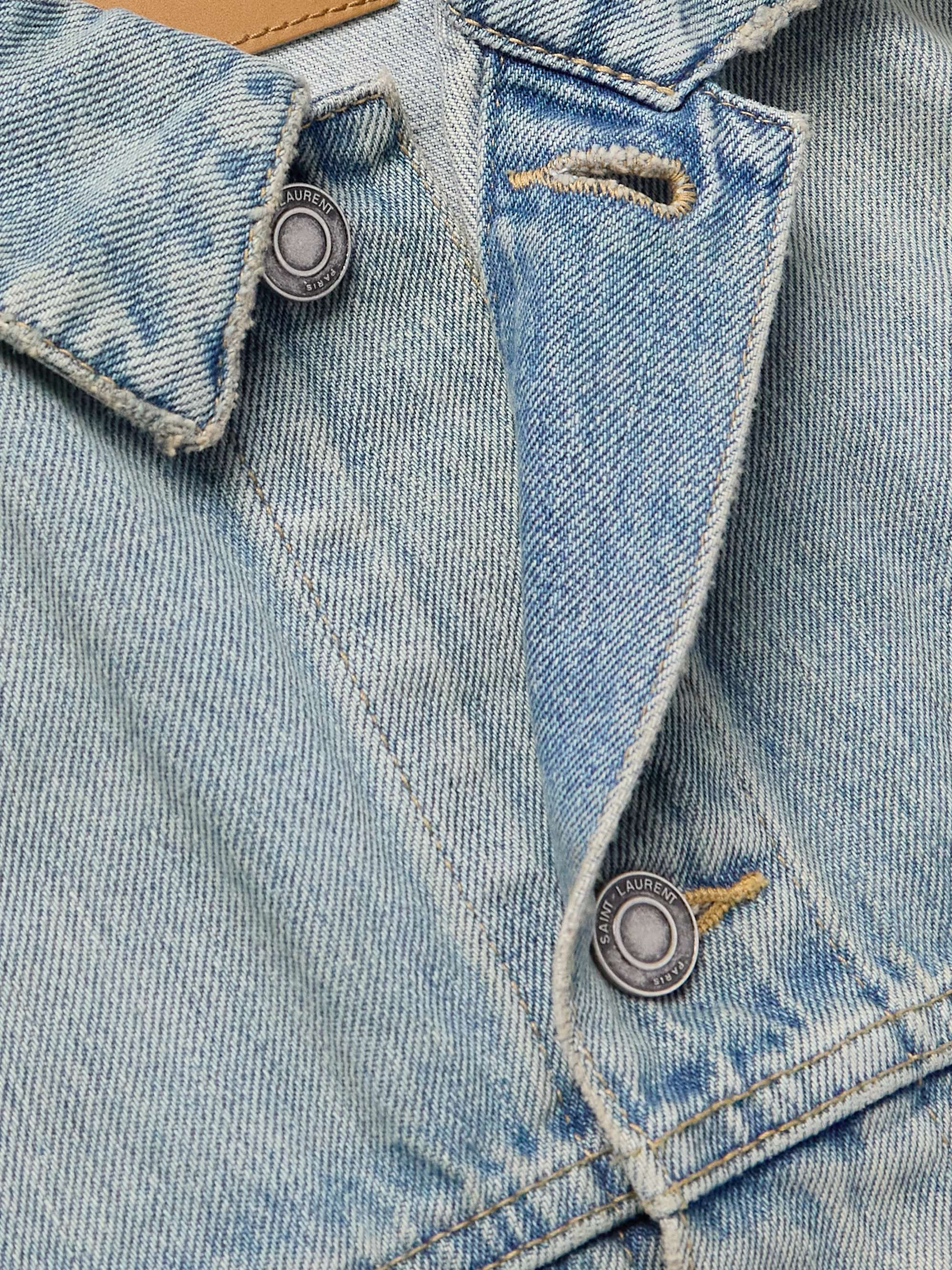 Distressed Denim Trucker Jacket view