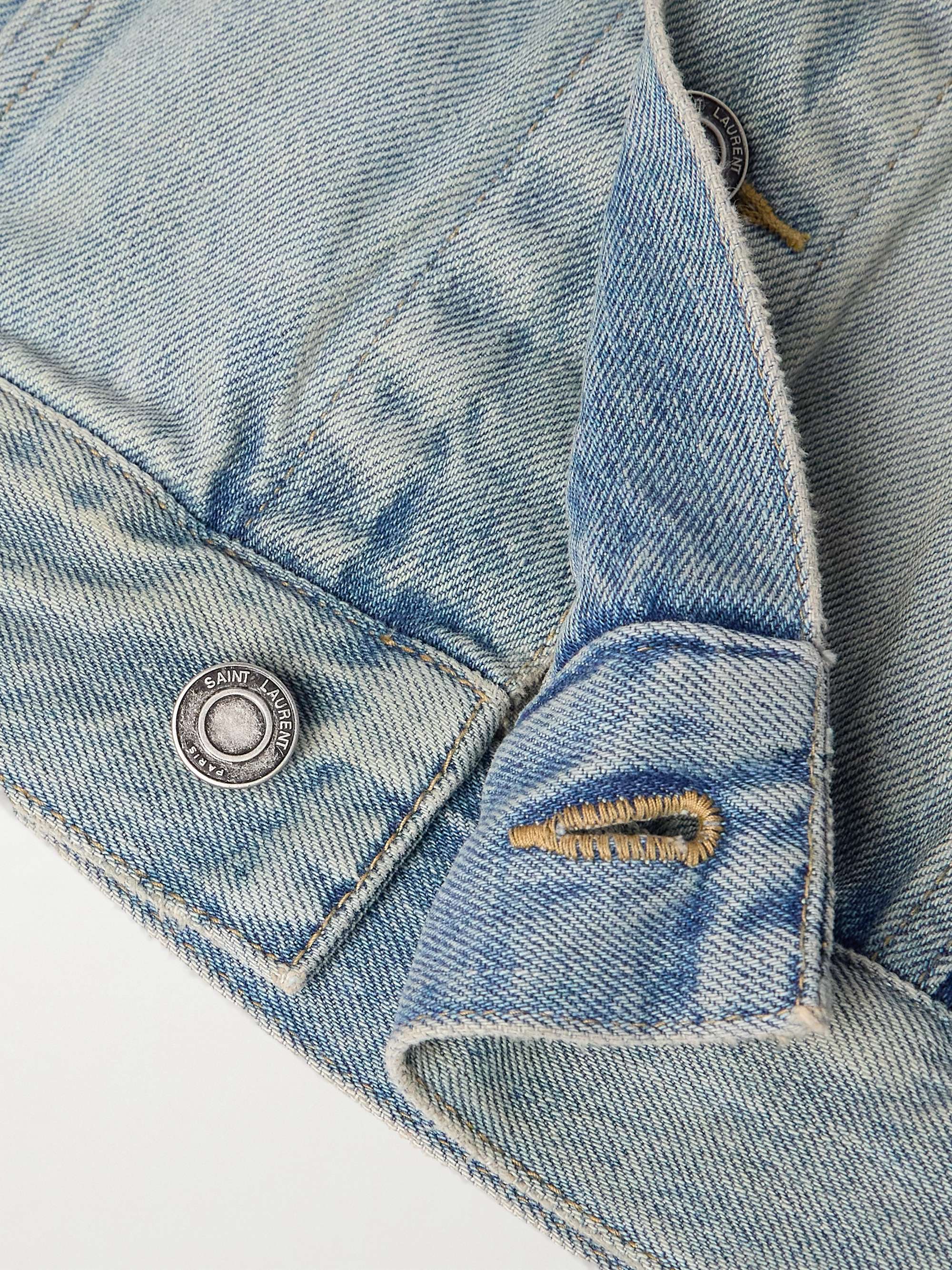Distressed Denim Trucker Jacket view