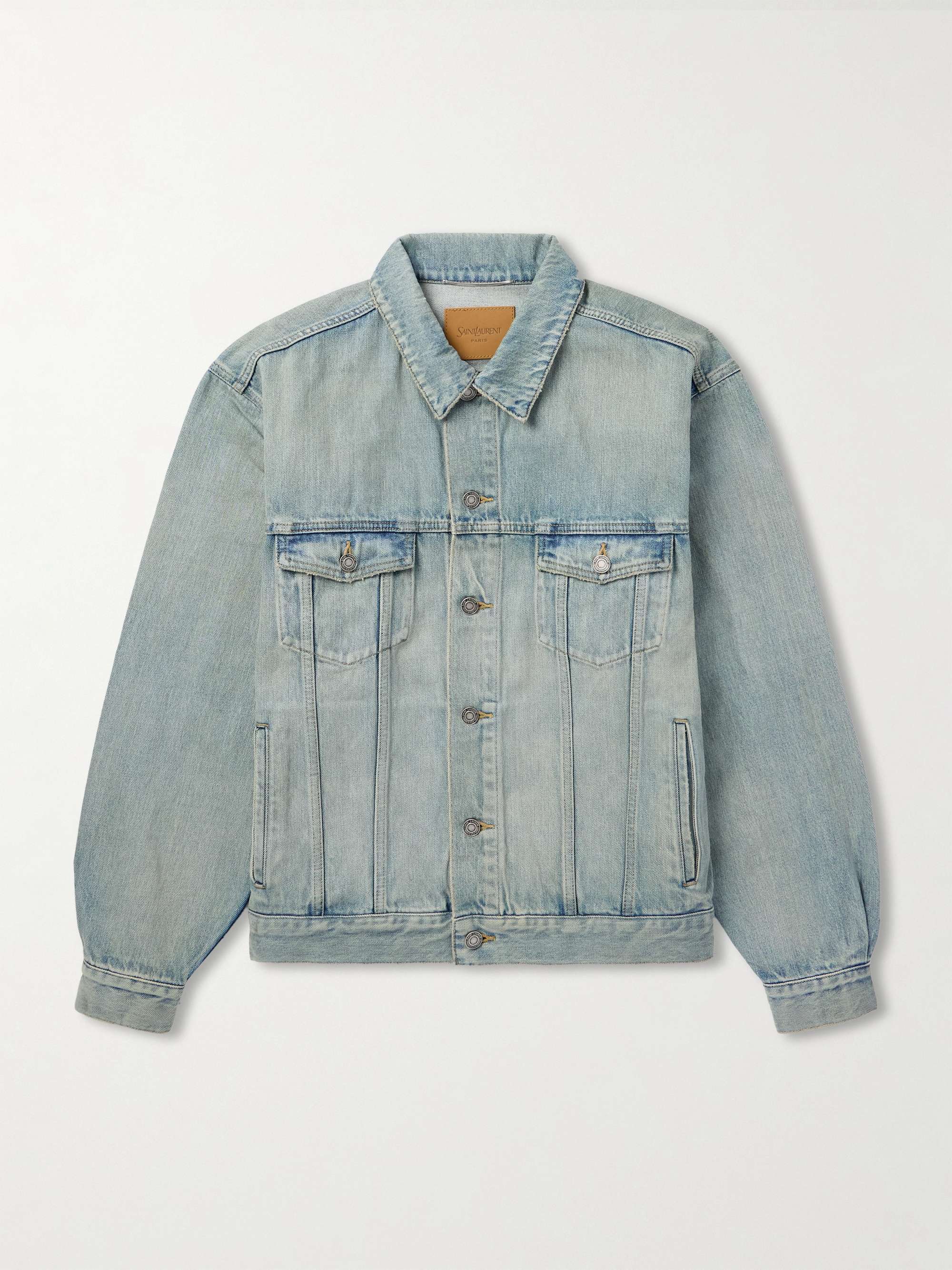 Distressed Denim Trucker Jacket view