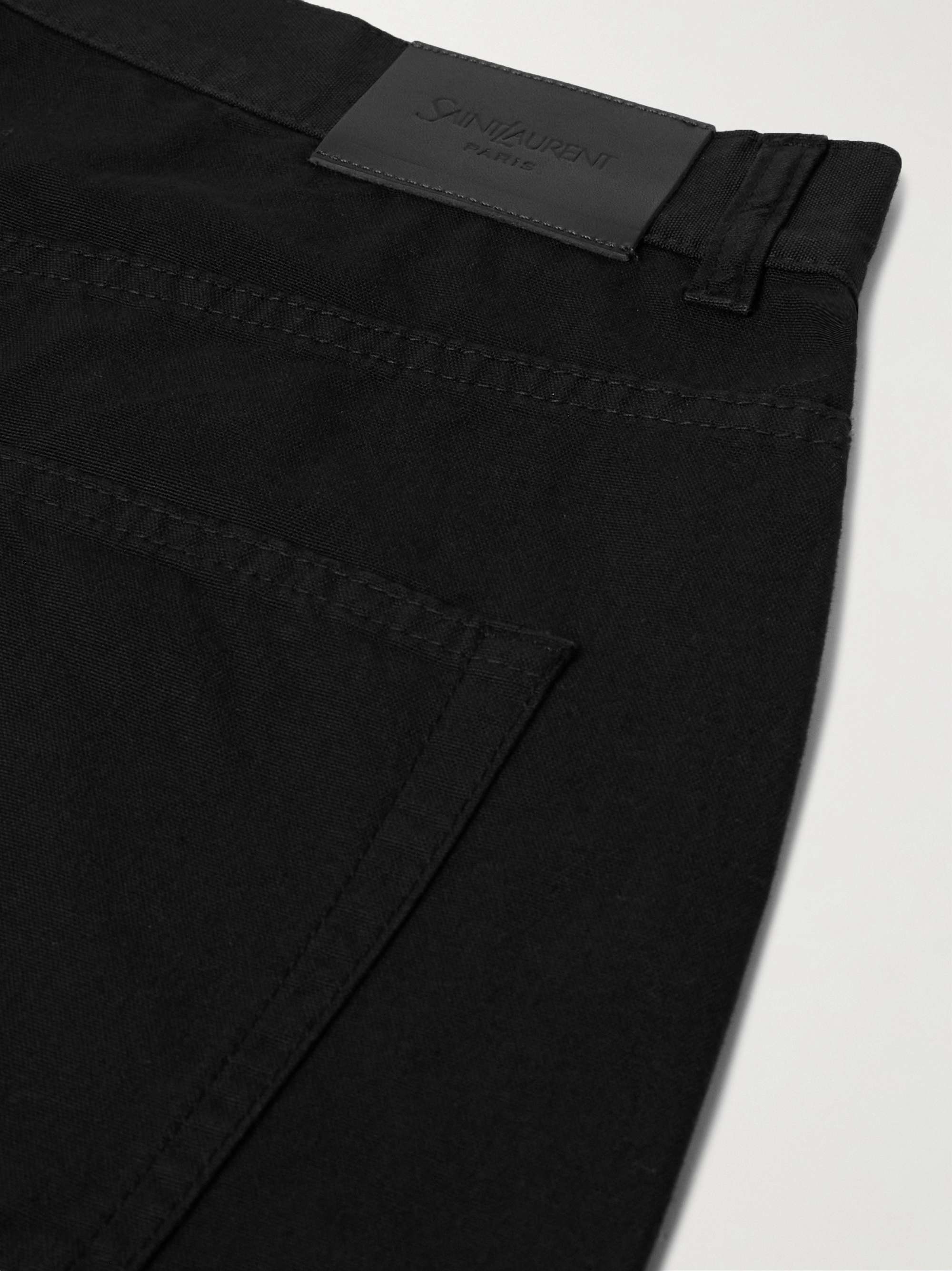 Wide-Leg Cotton-Canvas Shorts view