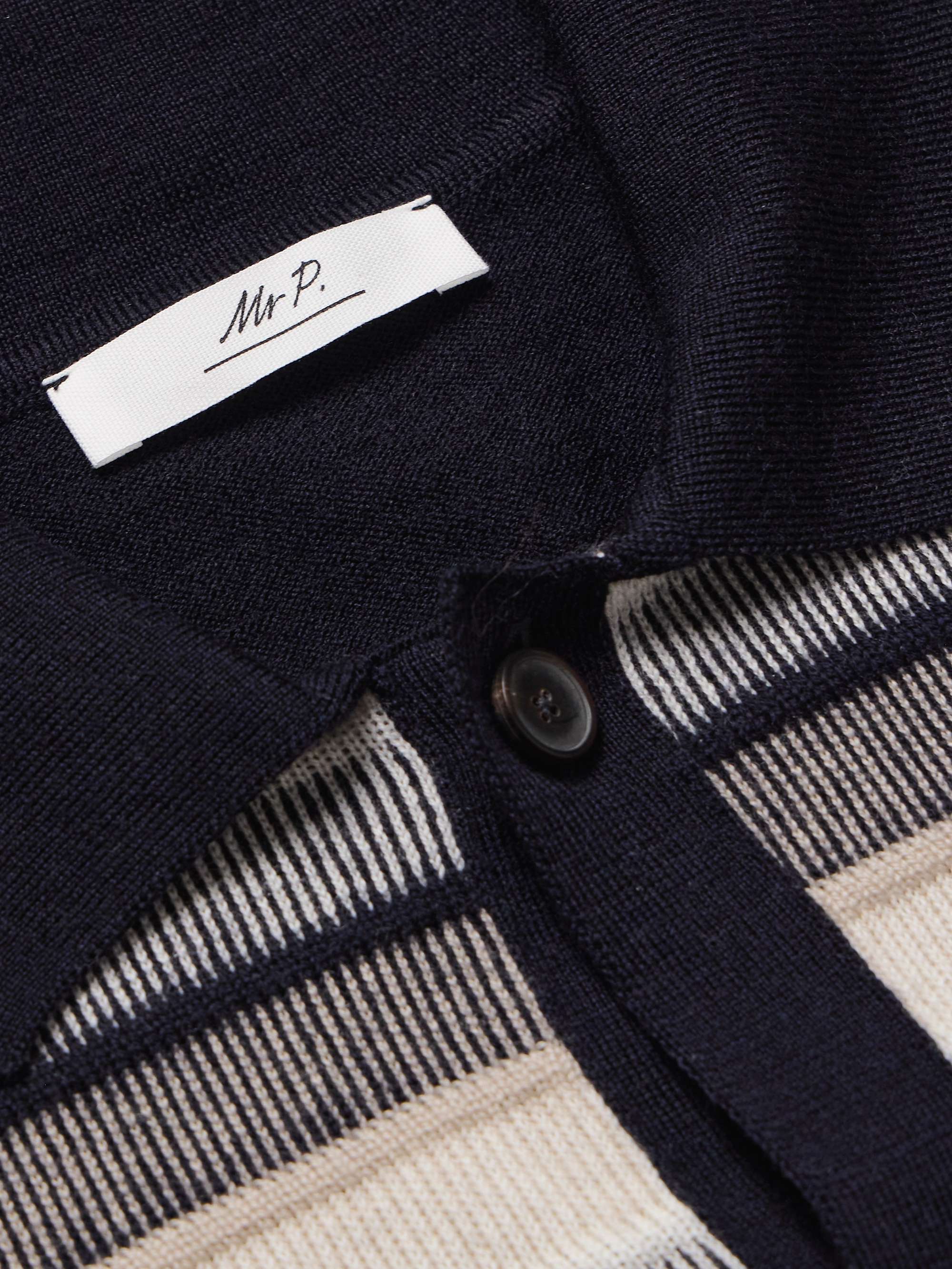Jude Striped Merino Wool Shirt view