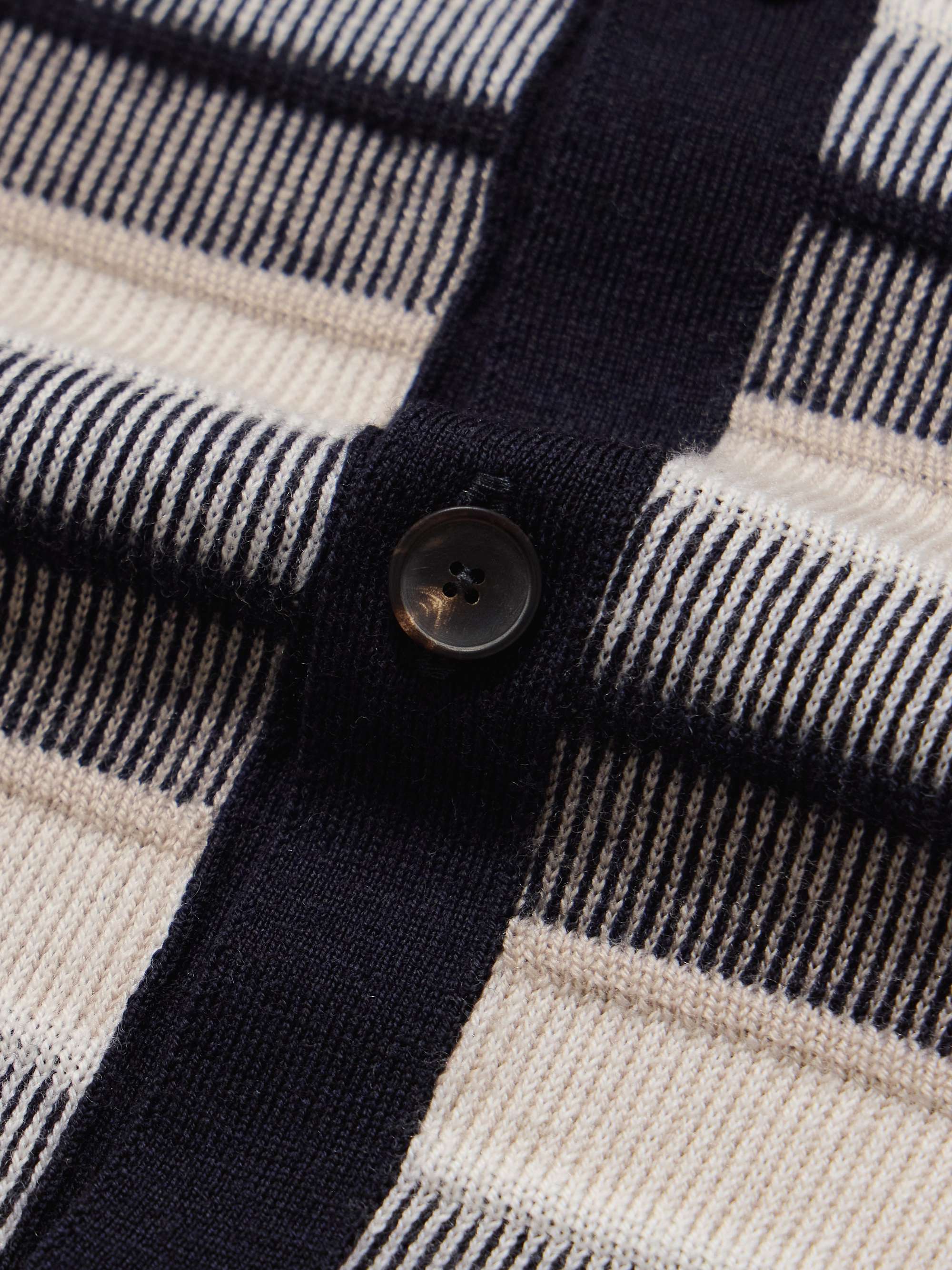 Jude Striped Merino Wool Shirt view