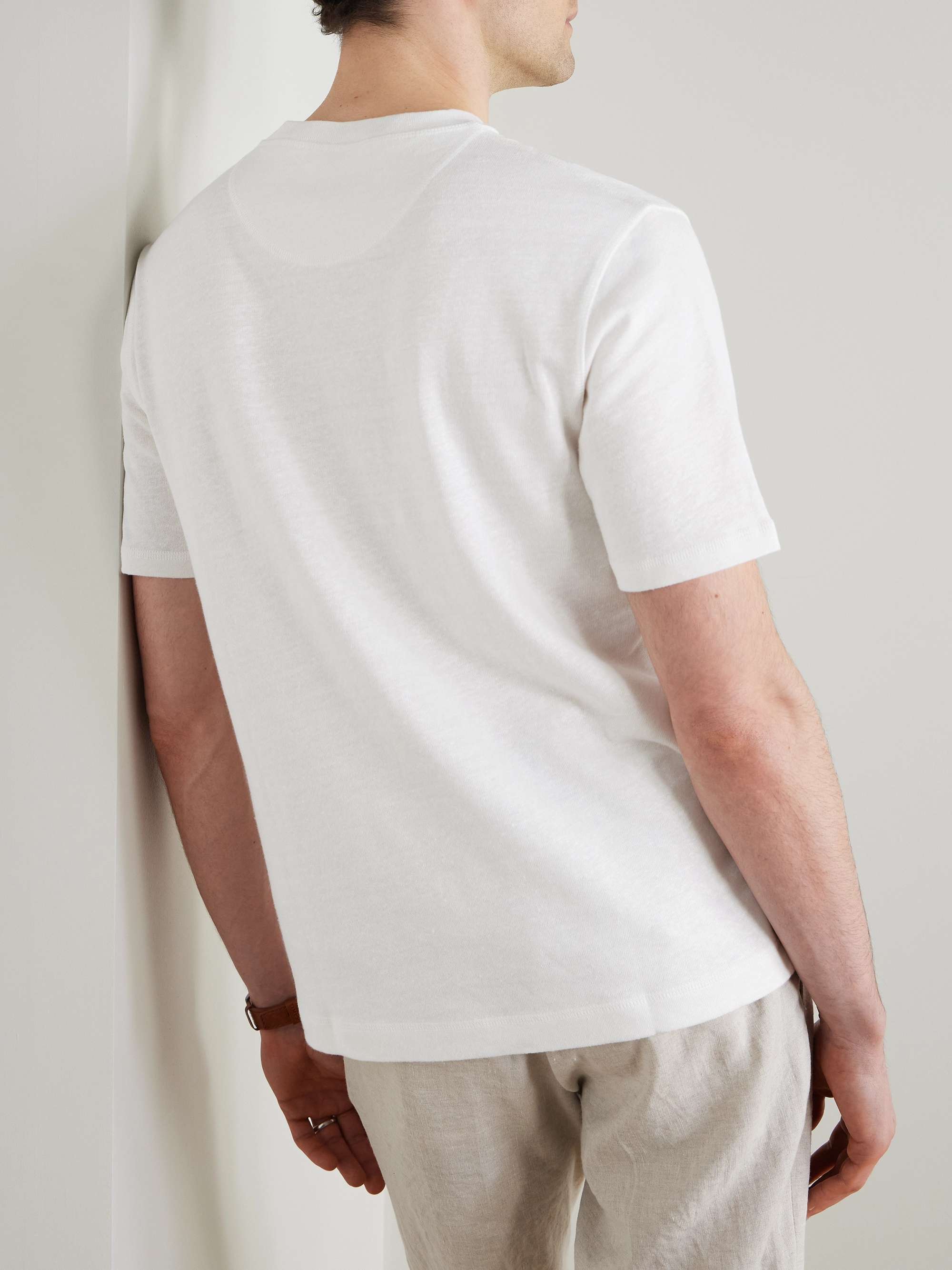 Linen and Organic Cotton-Blend T-Shirt view
