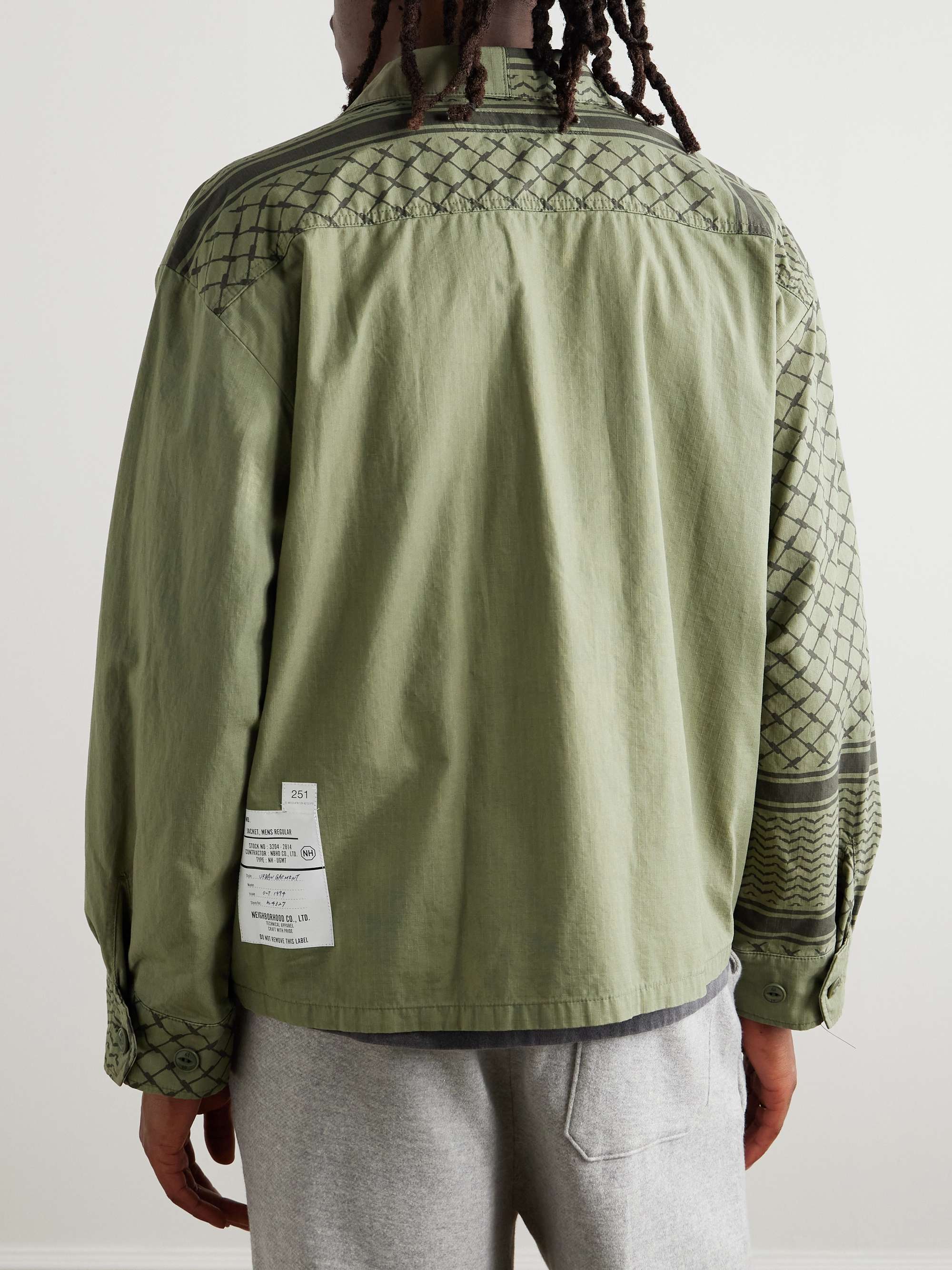 Shemagh Fatigue Printed Cotton-Ripstop Jacket view