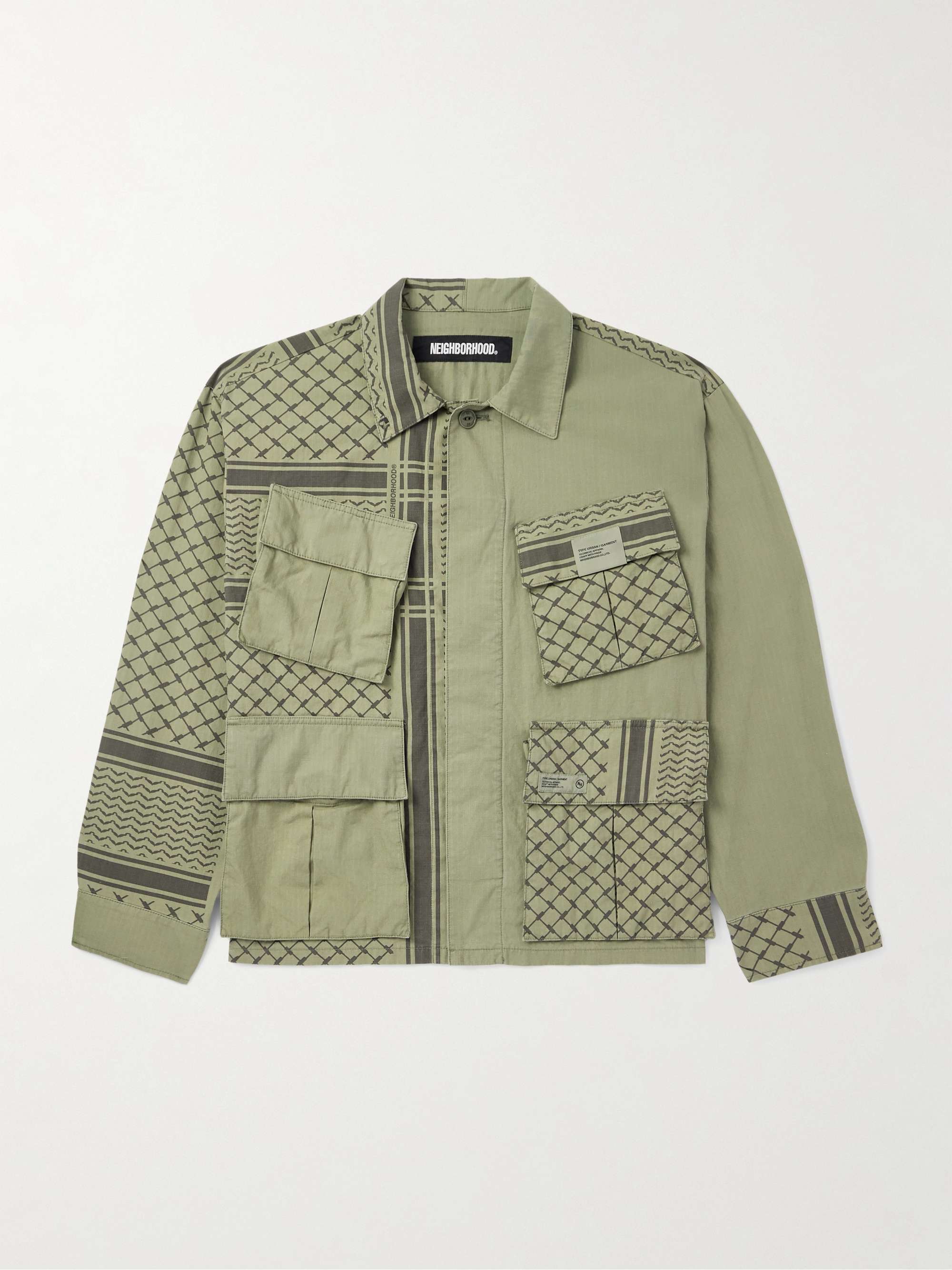 Shemagh Fatigue Printed Cotton-Ripstop Jacket view