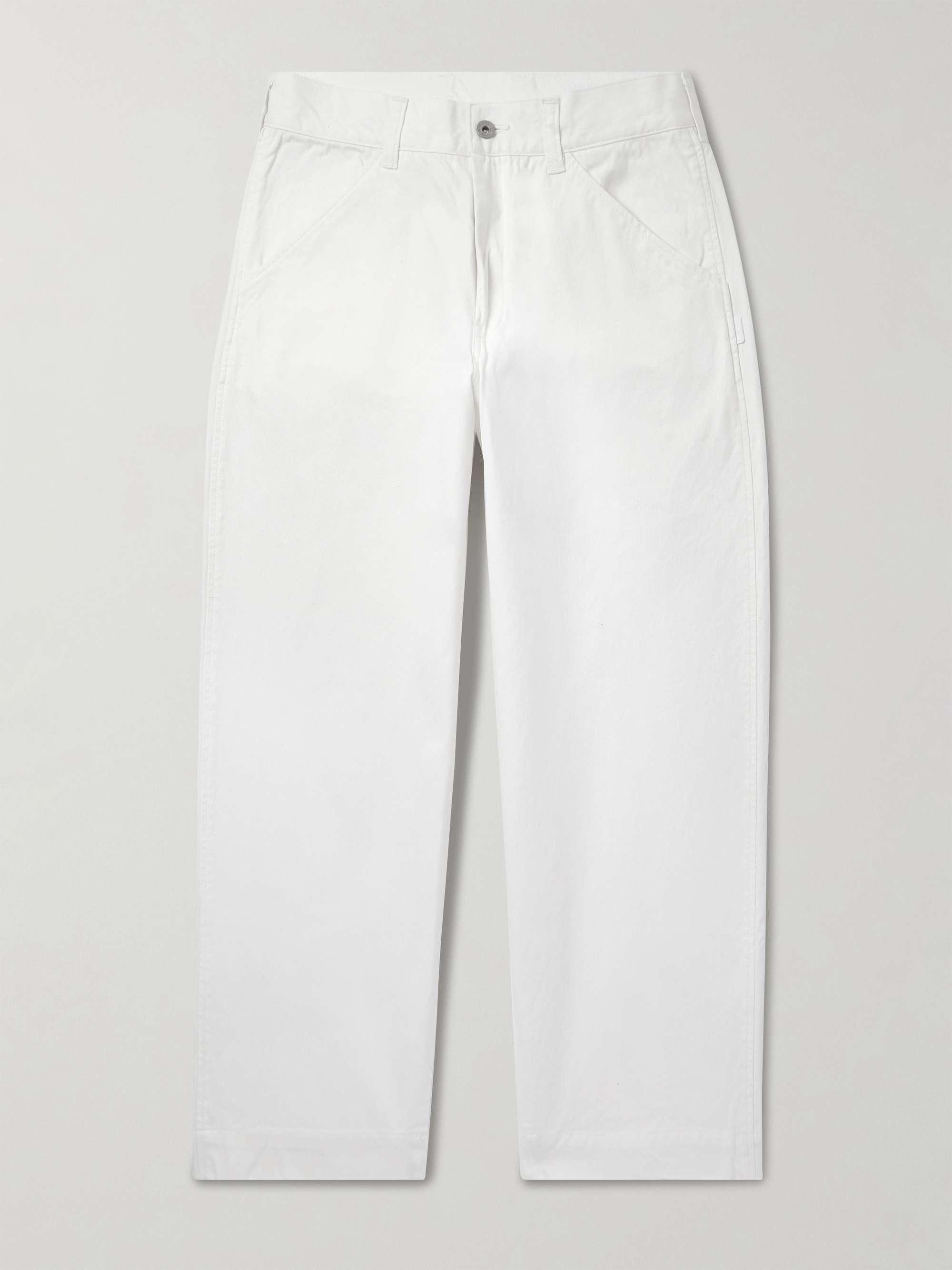 BW Straight-Leg Cotton-Canvas Trousers view
