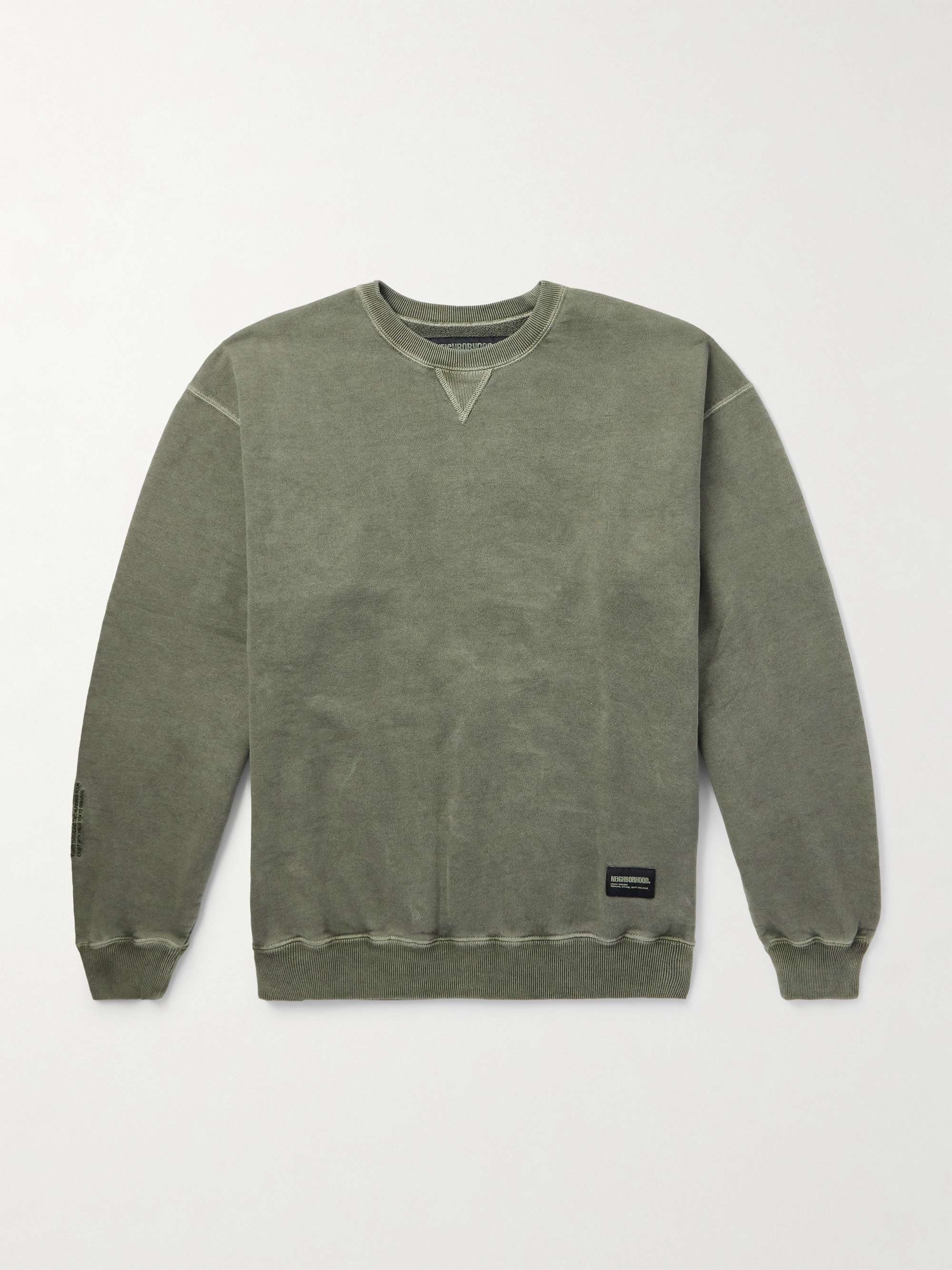 Logo-Embroidered Appliquéd Cotton-Jersey Sweatshirt view