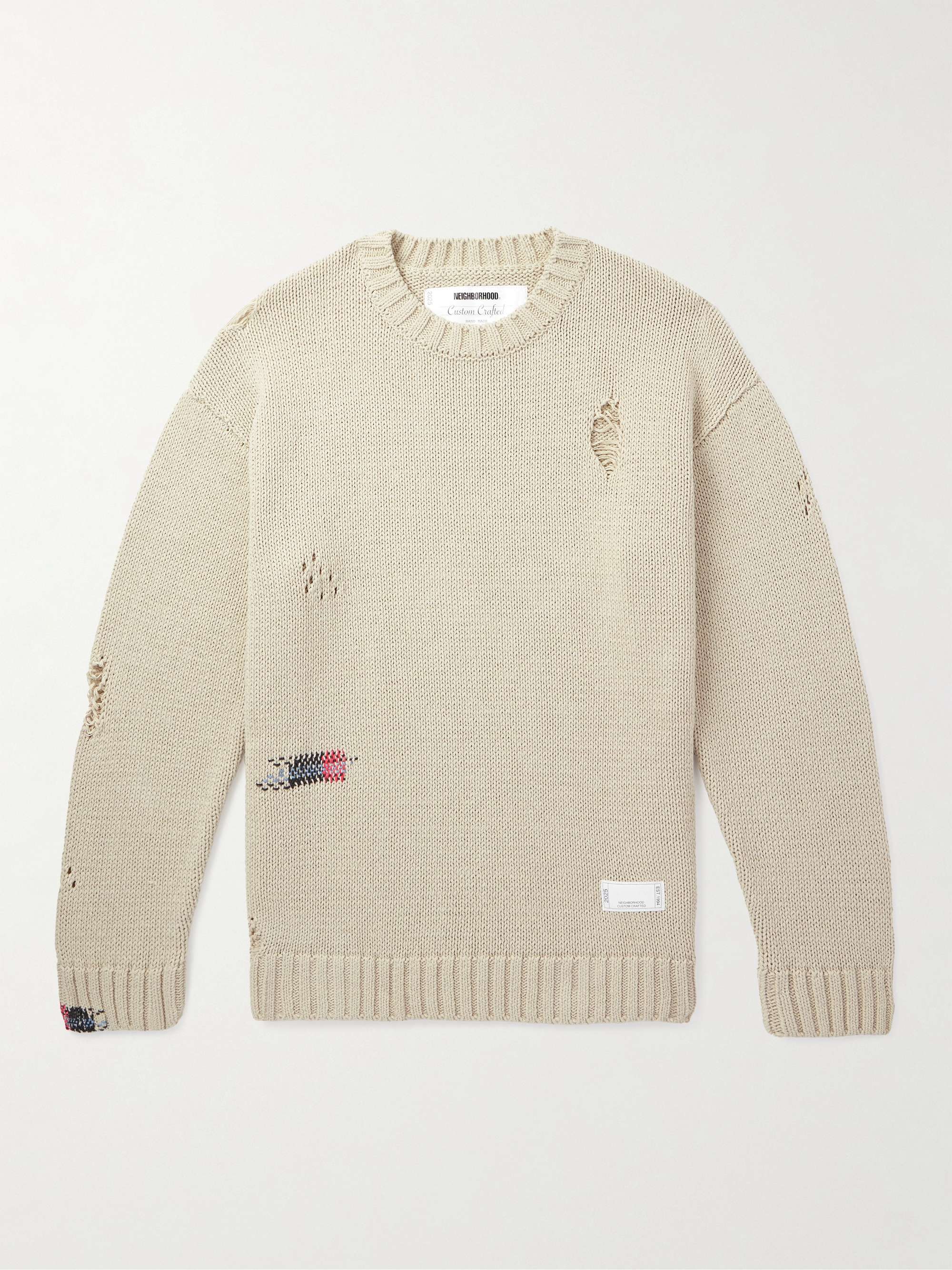 Savage Distressed Cotton Sweater view