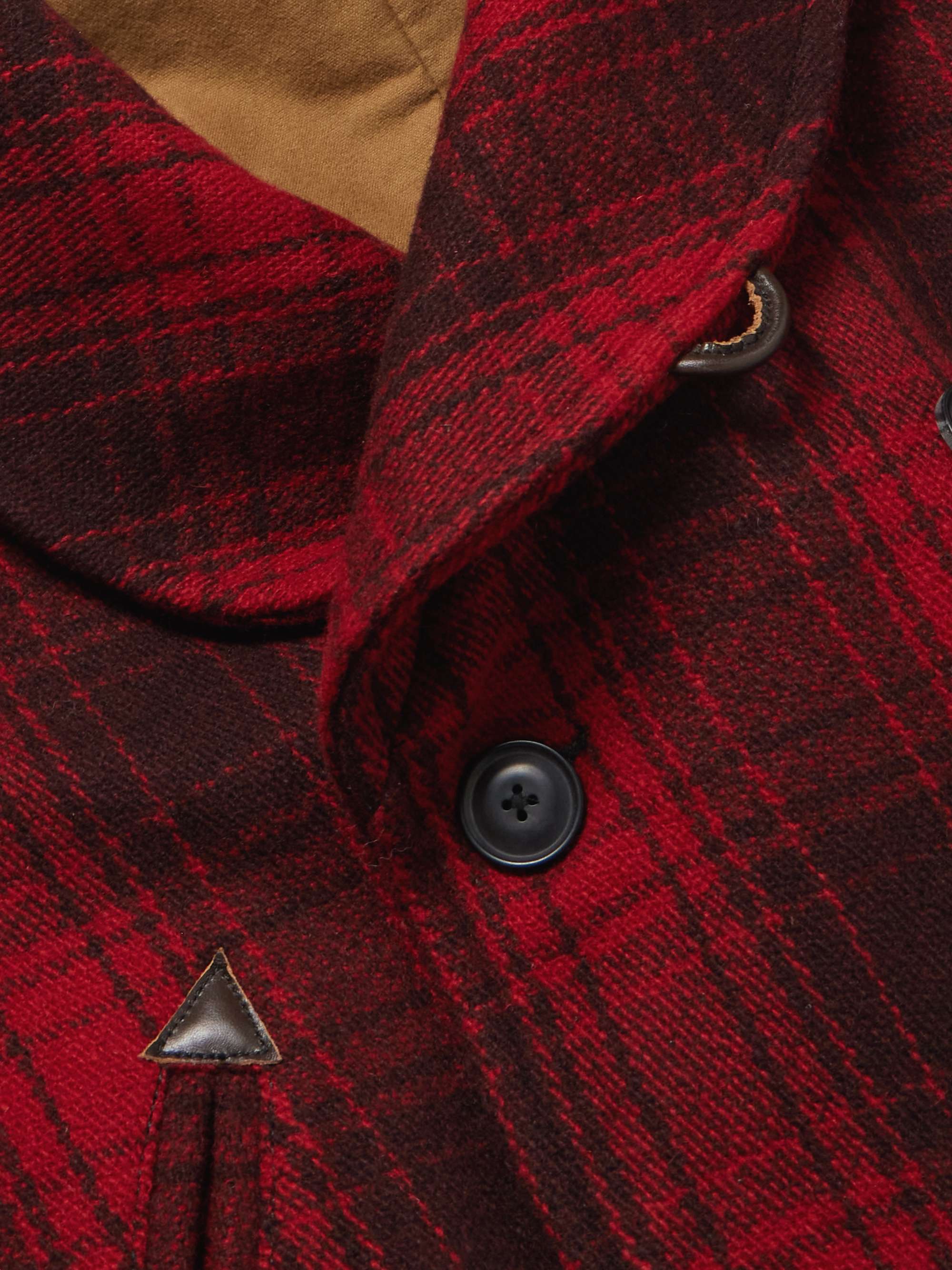 Polo Country Shawl-Collar Belted Checked Cotton Jacket view