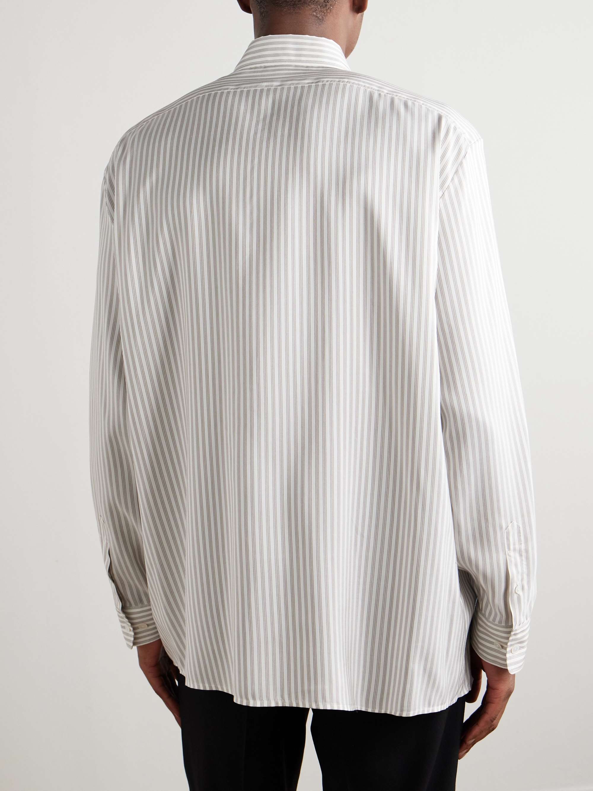 Feme Striped Silk Shirt view
