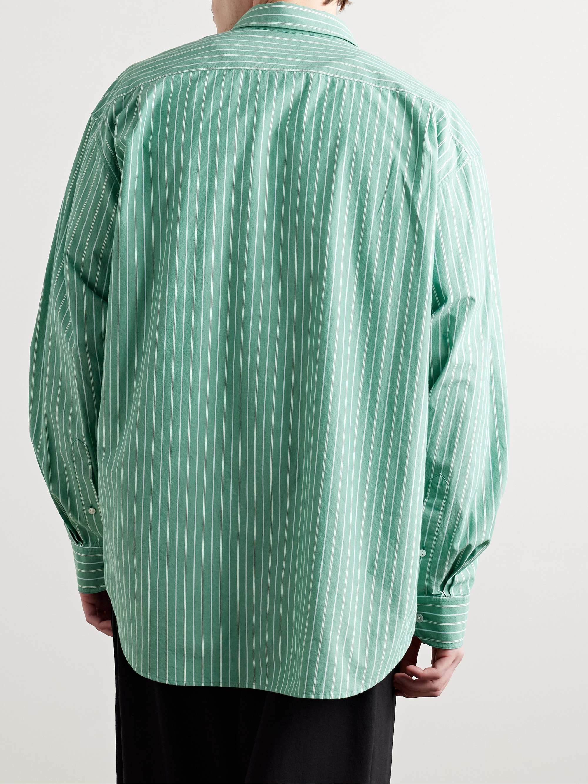 Miller Striped Cotton-Poplin Shirt view
