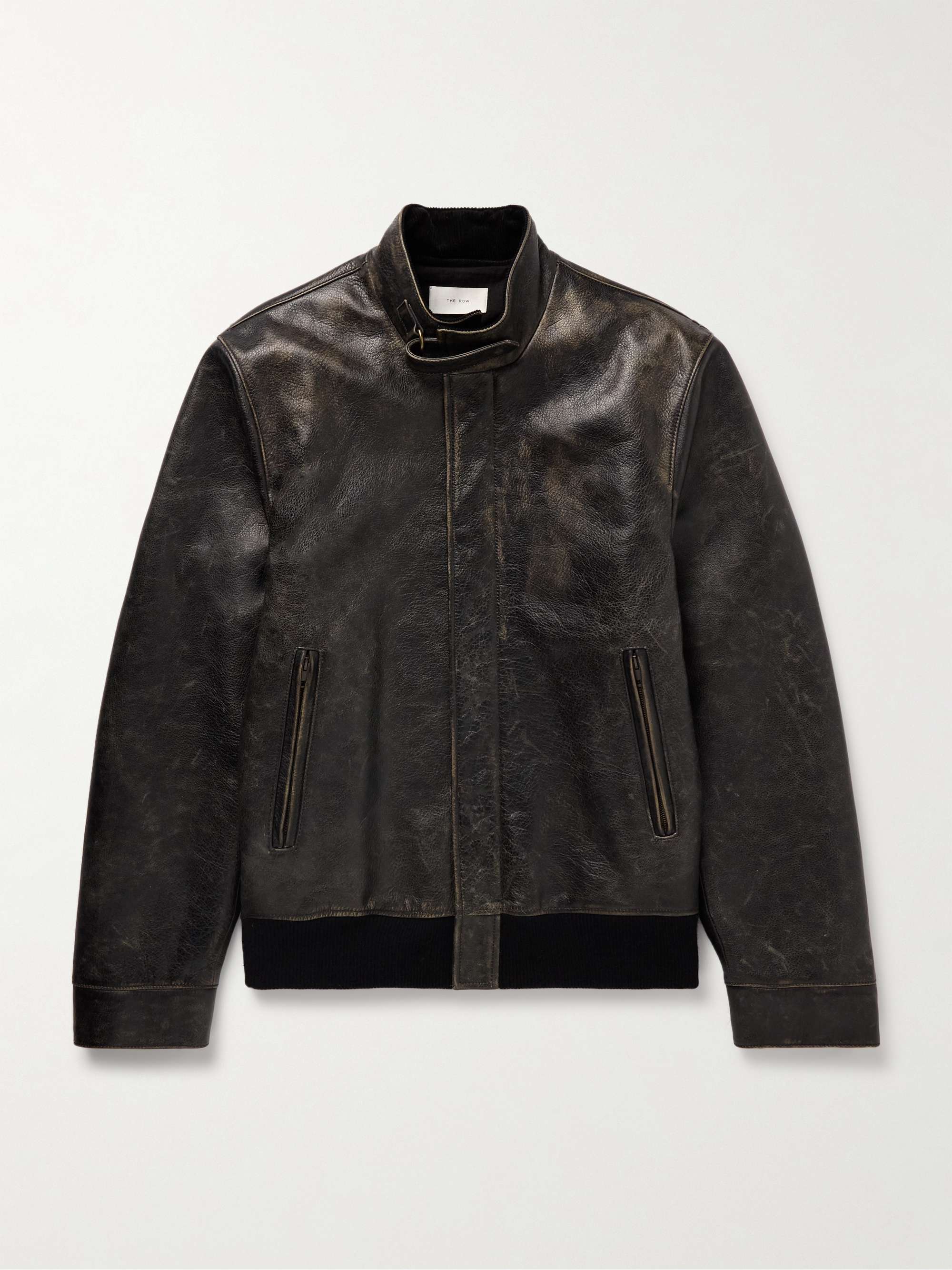 Edrice Distressed Leather Jacket view