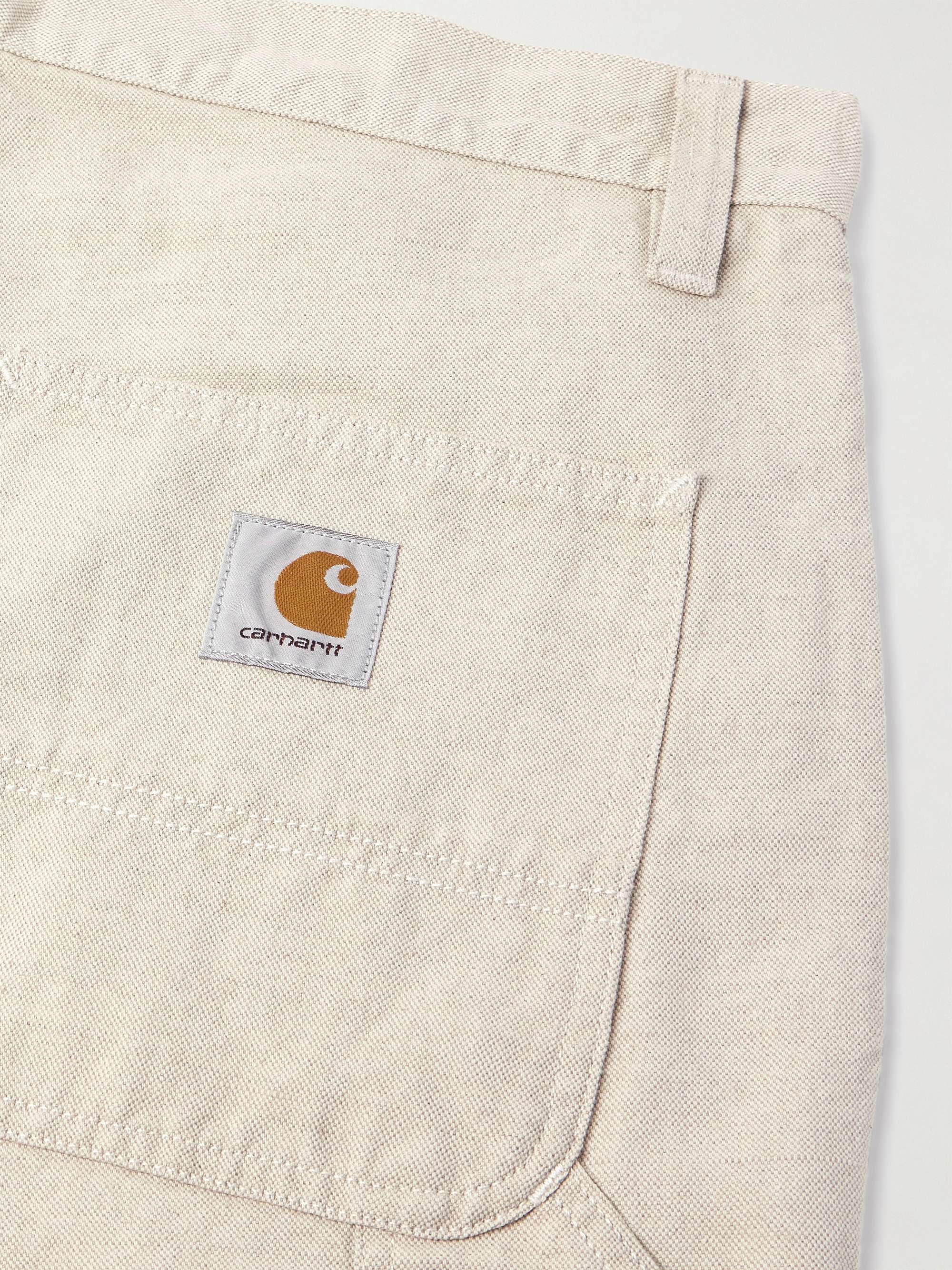Walter Double Knee Straight-Leg Cotton-Canvas Trousers view