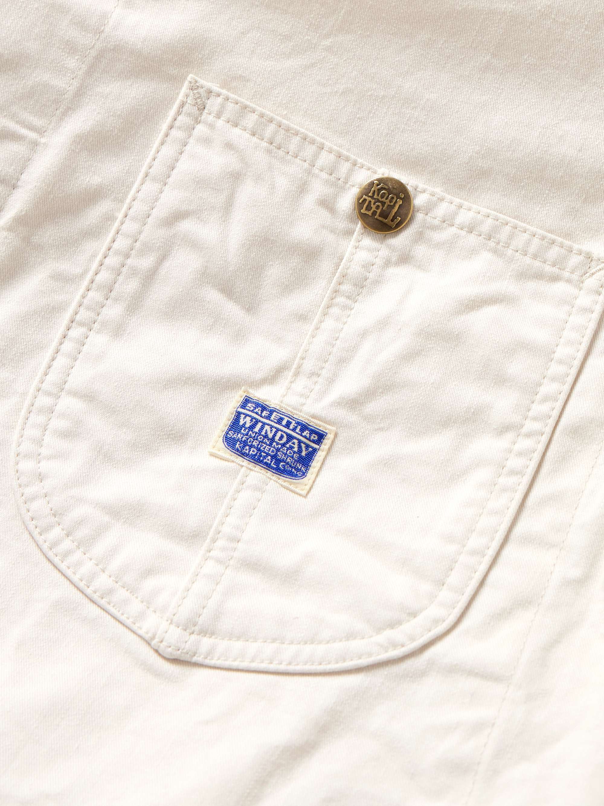 Rough-Face Printed Cotton-Twill Overshirt view