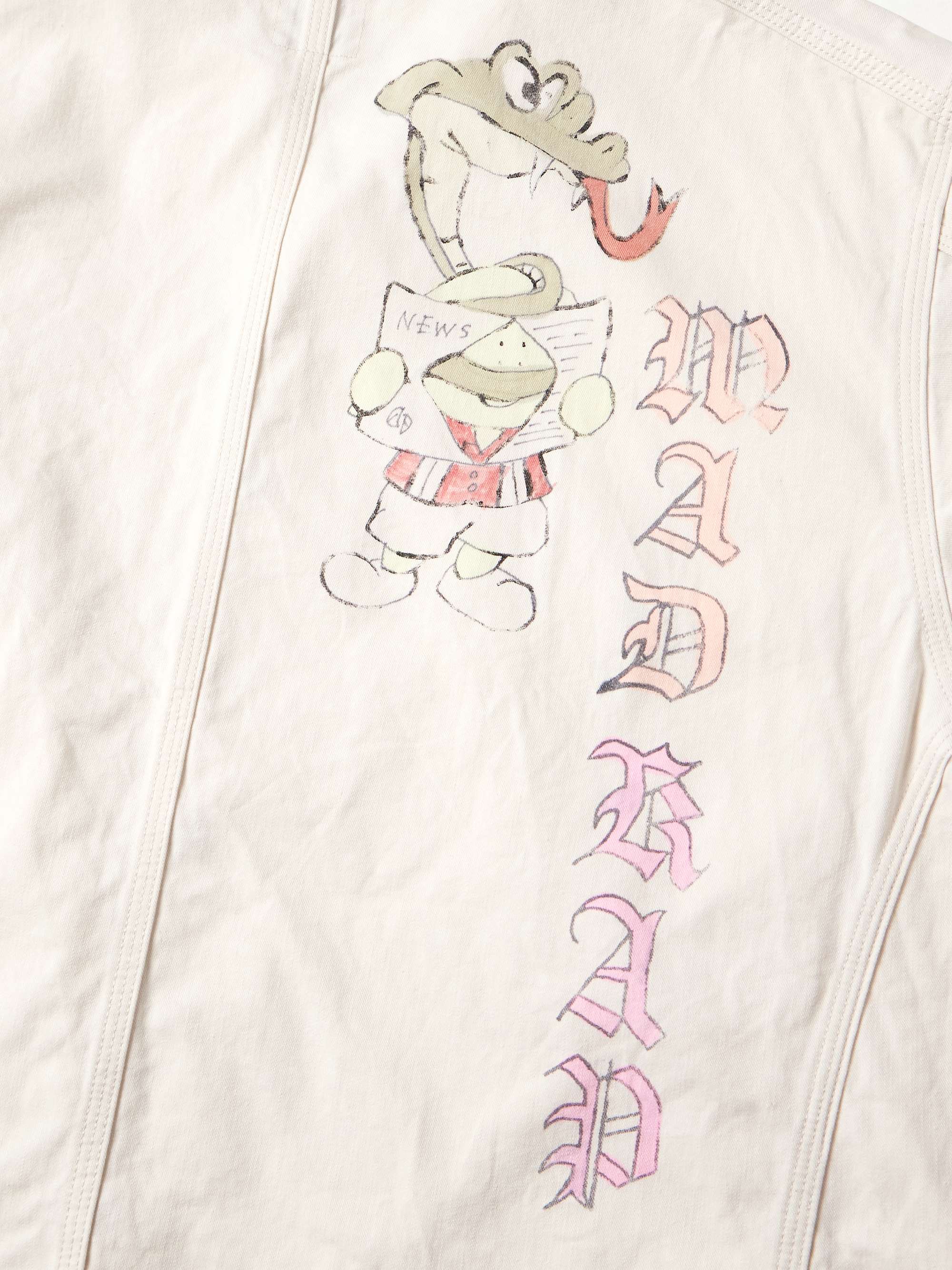 Rough-Face Printed Cotton-Twill Overshirt view