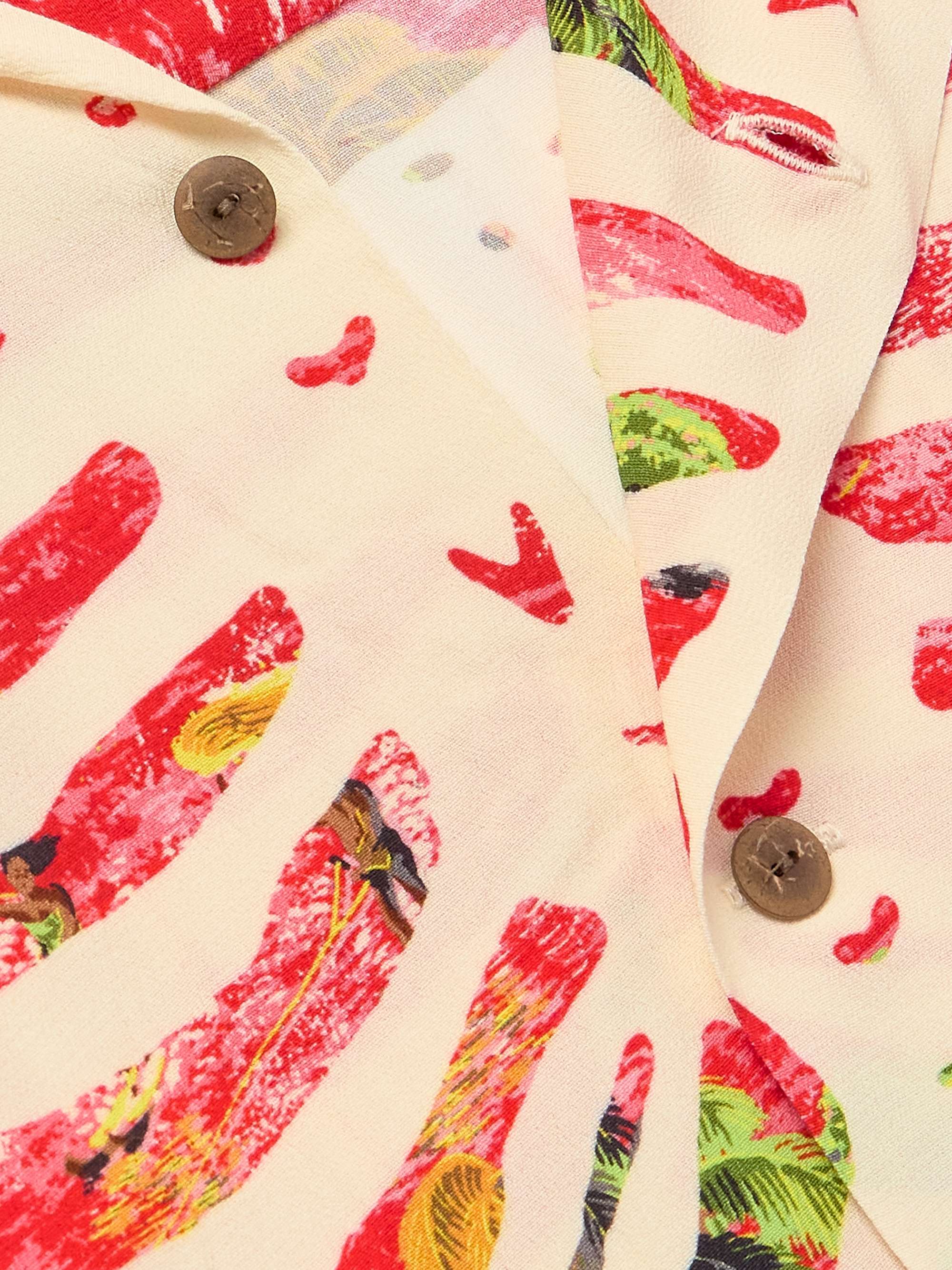 Aloha Convertible-Collar Printed Woven Shirt view
