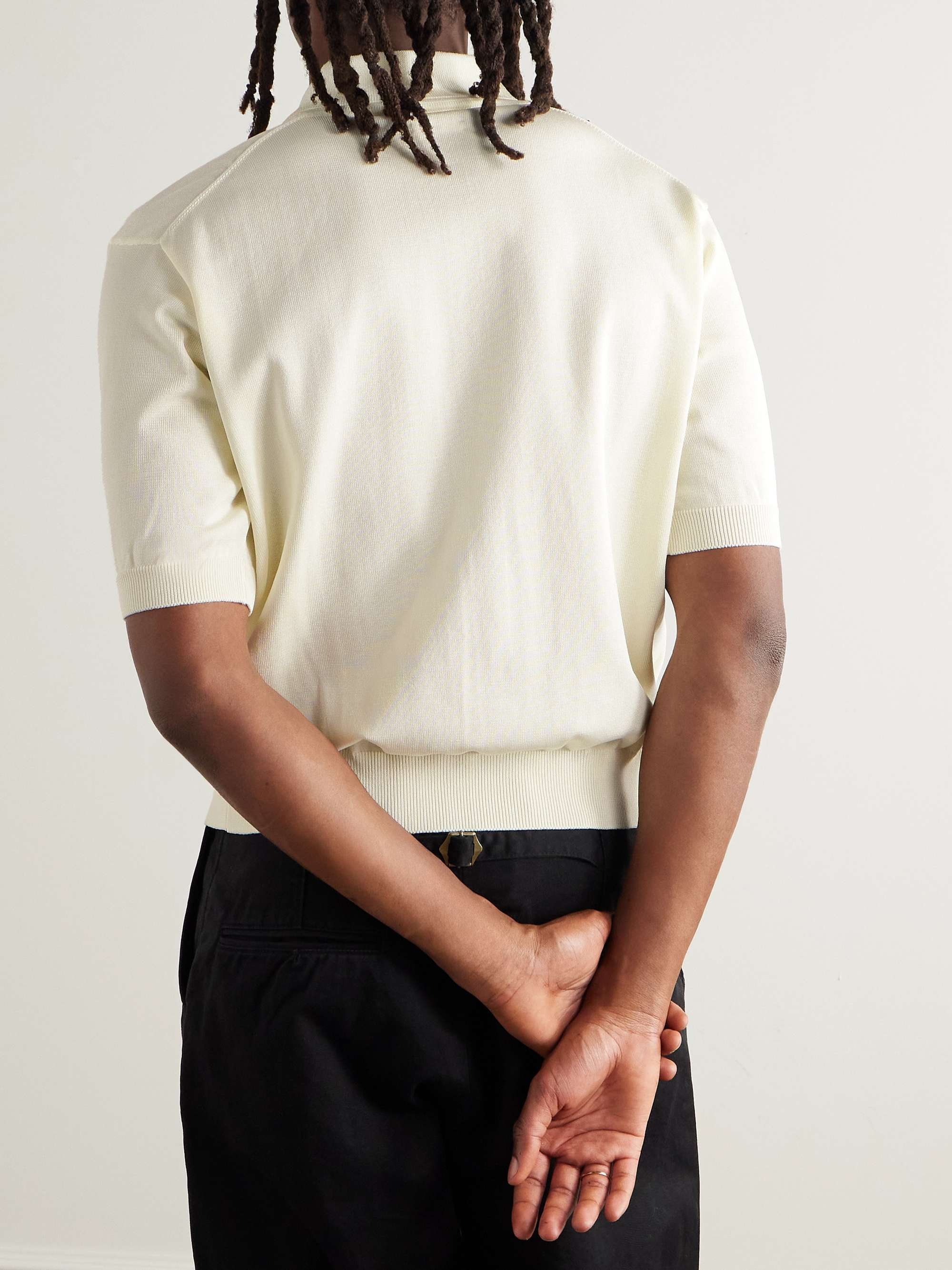 Jacquard-Knit Polo Shirt view