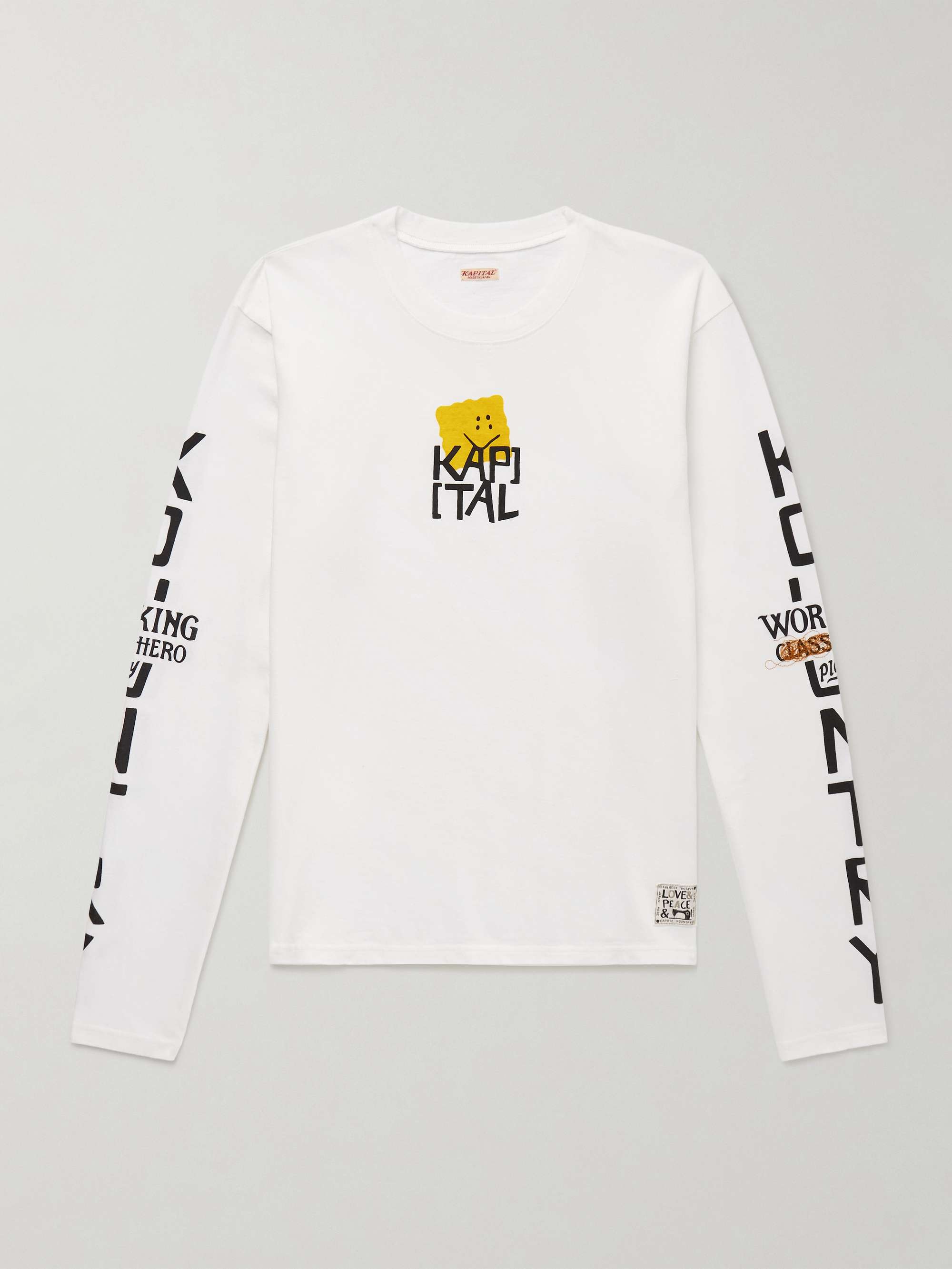 Peckish Embroidered Printed Cotton-Jersey T-Shirt view