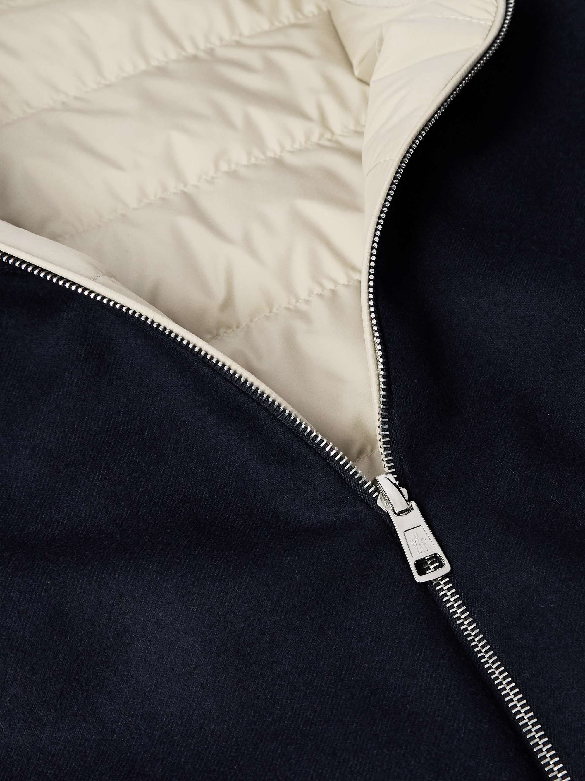 Padded Felt Down Bomber Jacket view