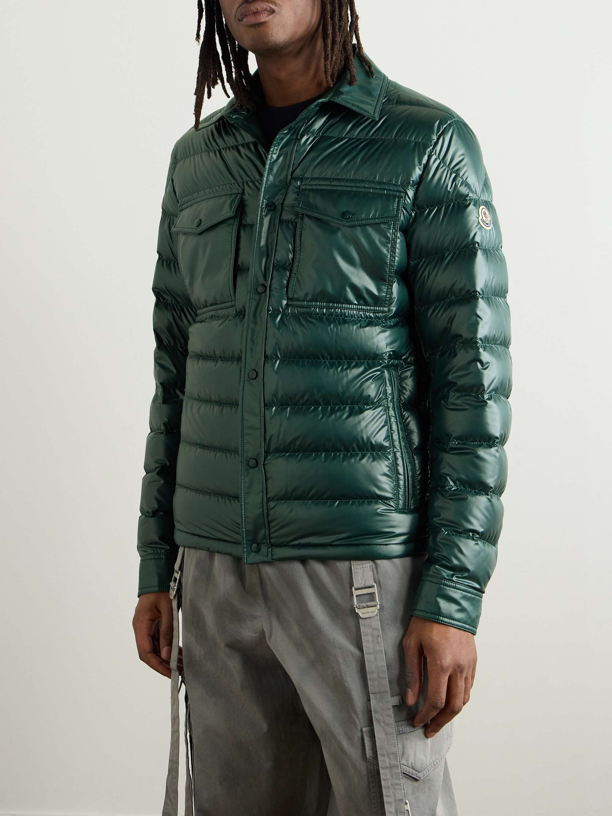 Chambly Logo-Appliquéd Quilted Shell Down Jacket view