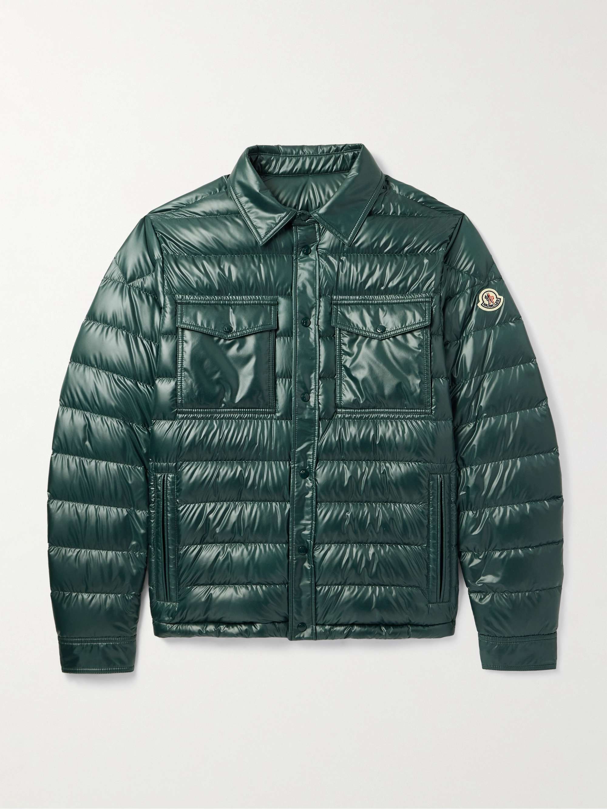 Chambly Logo-Appliquéd Quilted Shell Down Jacket view