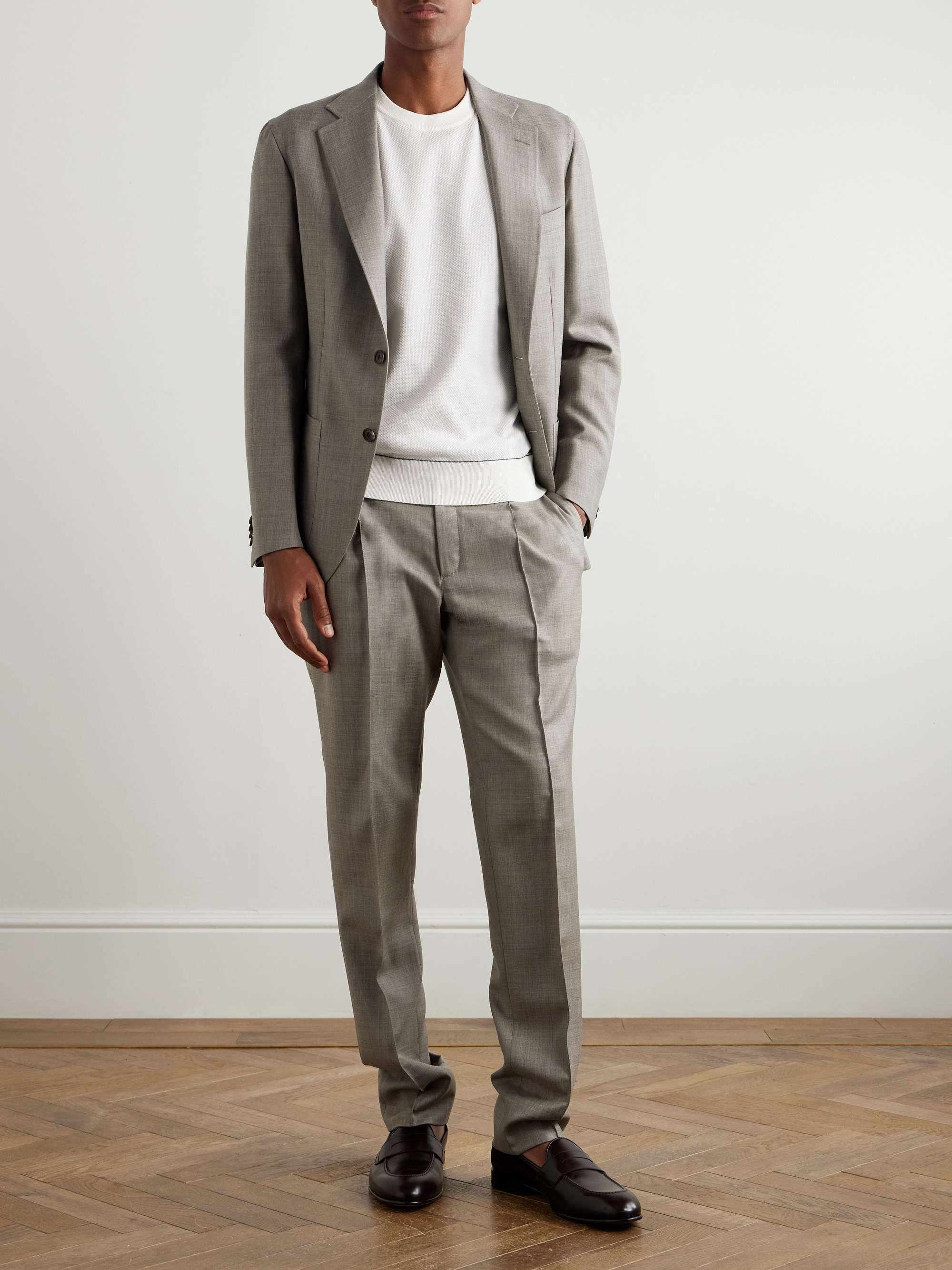 Slim-Fit Sea Island Cotton-Piqué T-Shirt view
