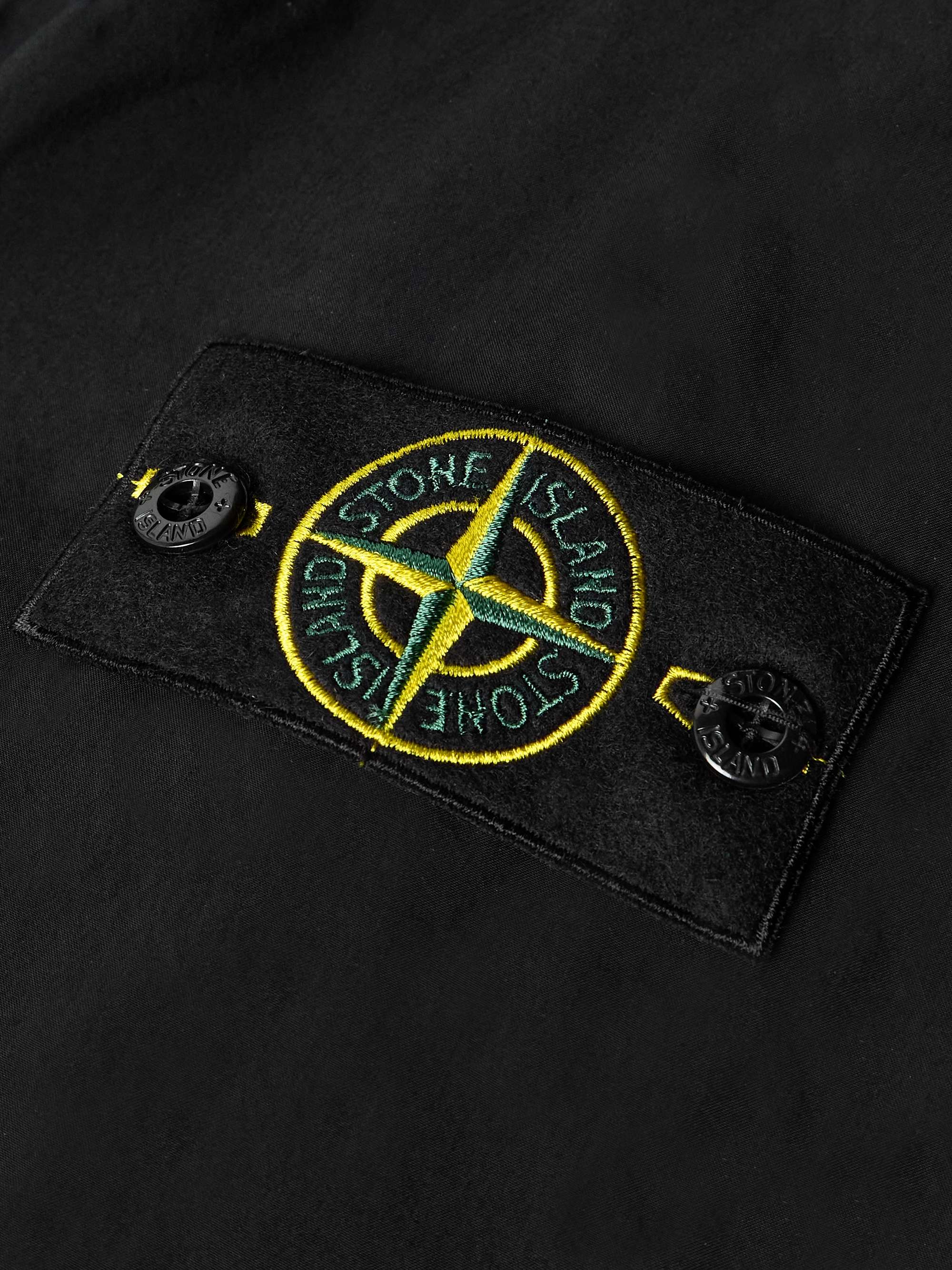 Logo-Appliquéd Canvas Jacket view
