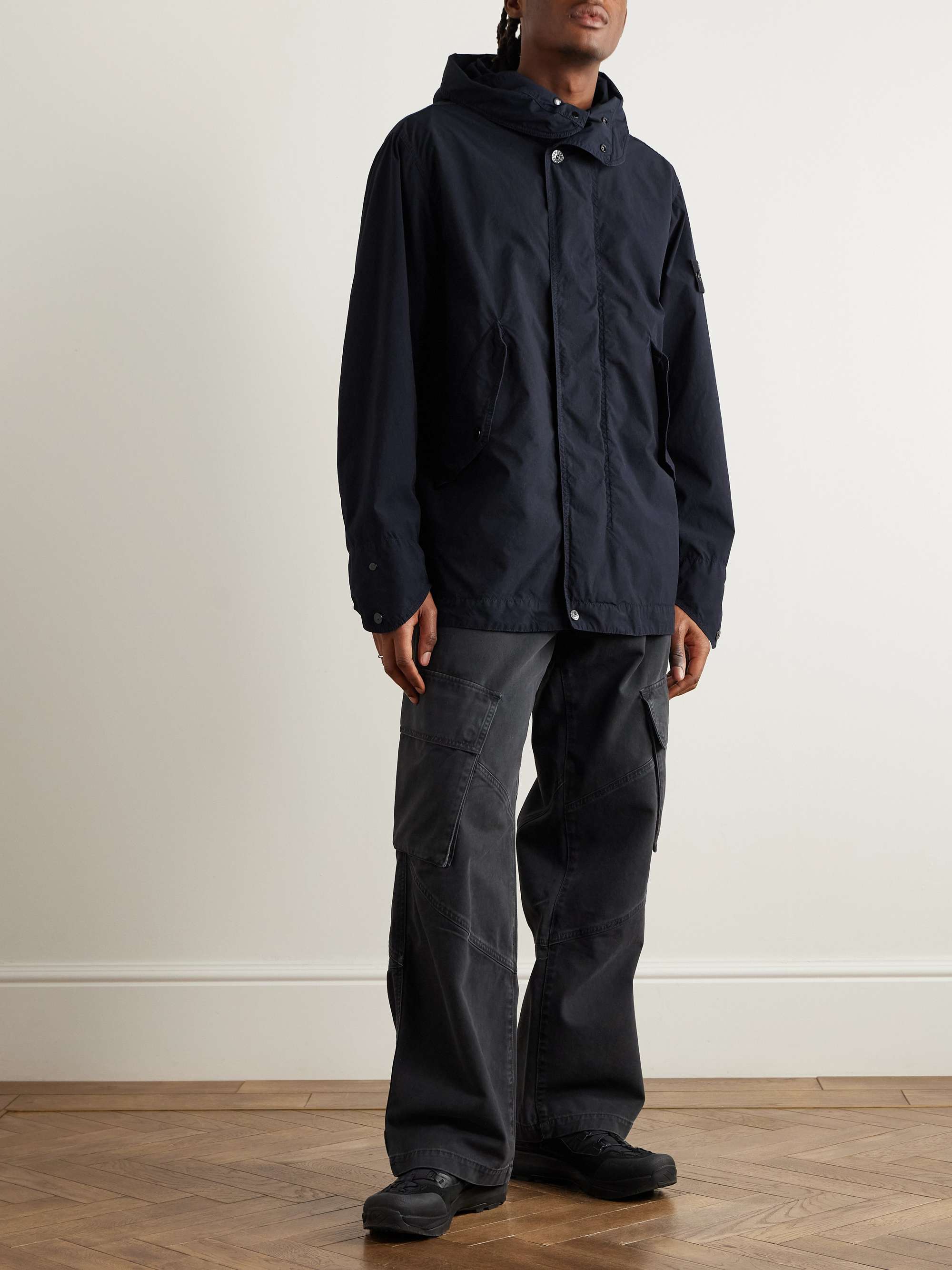 Logo-Appliquéd Shell Parka view