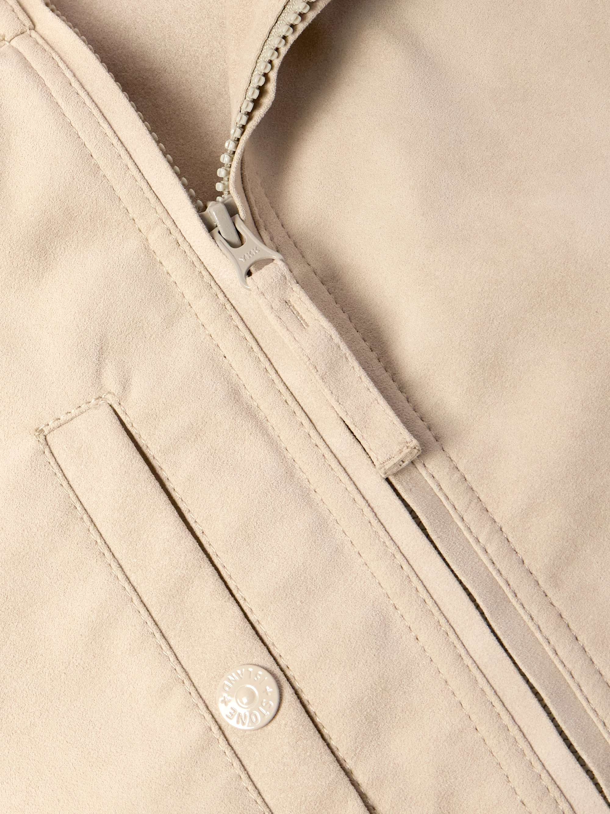 Ghost Logo-Appliquéd Alcantara® Bomber Jacket view