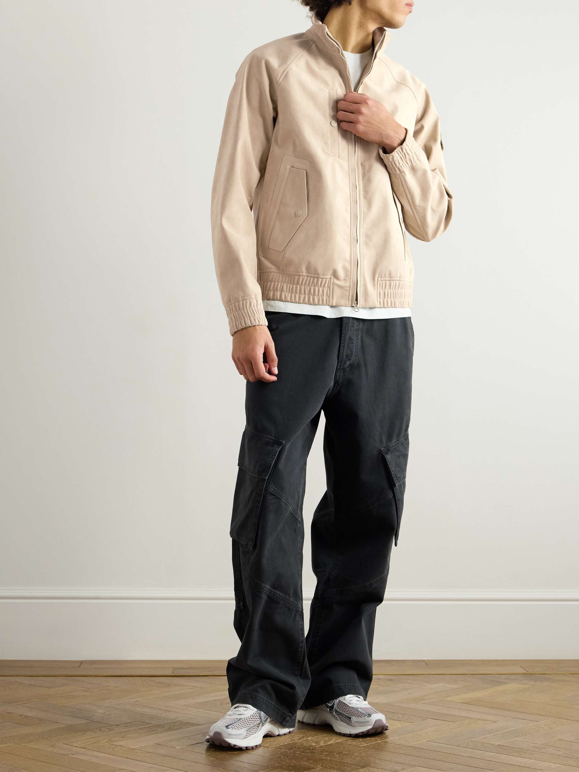 Ghost Logo-Appliquéd Alcantara® Bomber Jacket view
