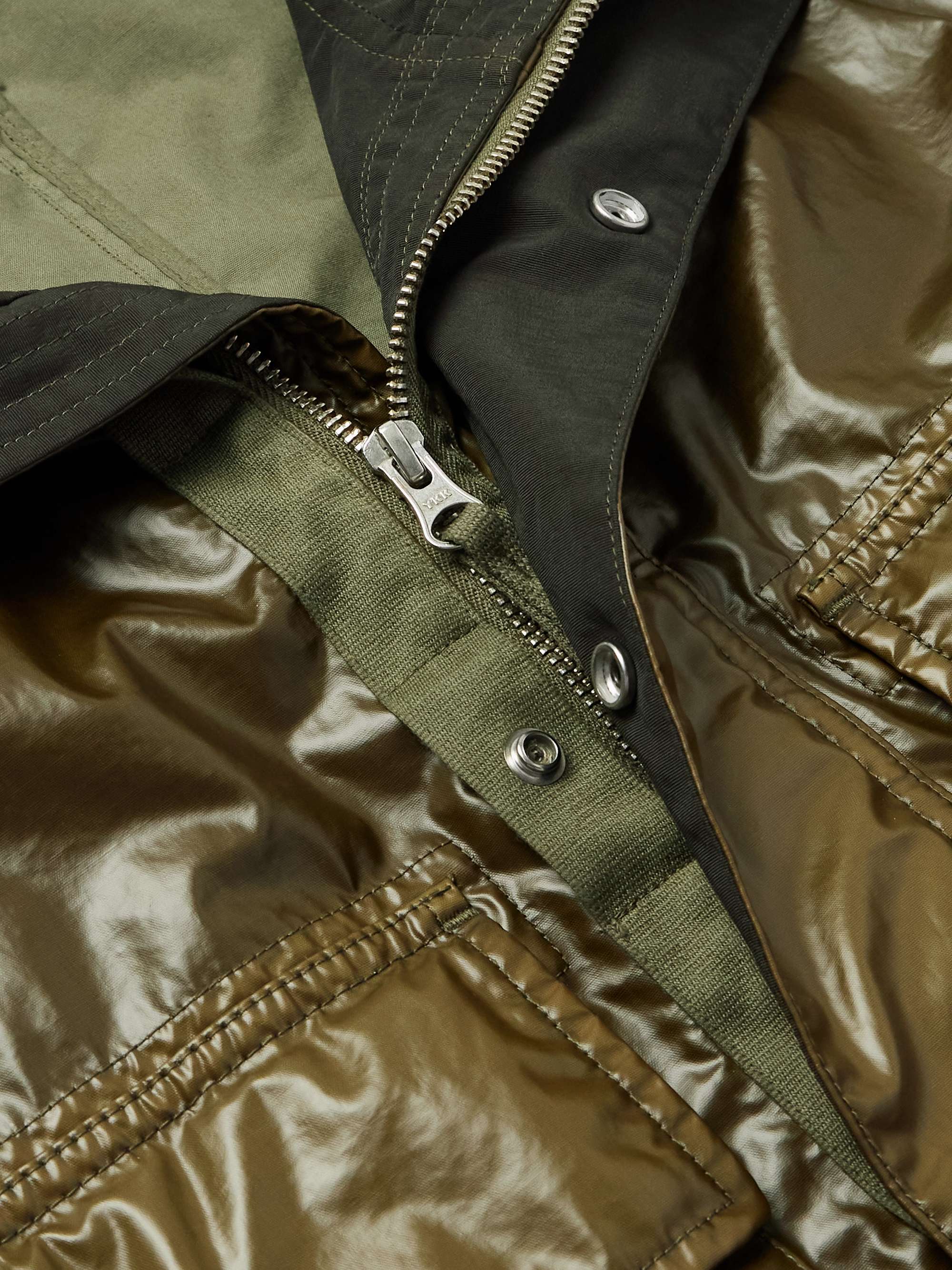 Garment-Dyed Mussola Gommata Coated Cotton-Shell Parka view