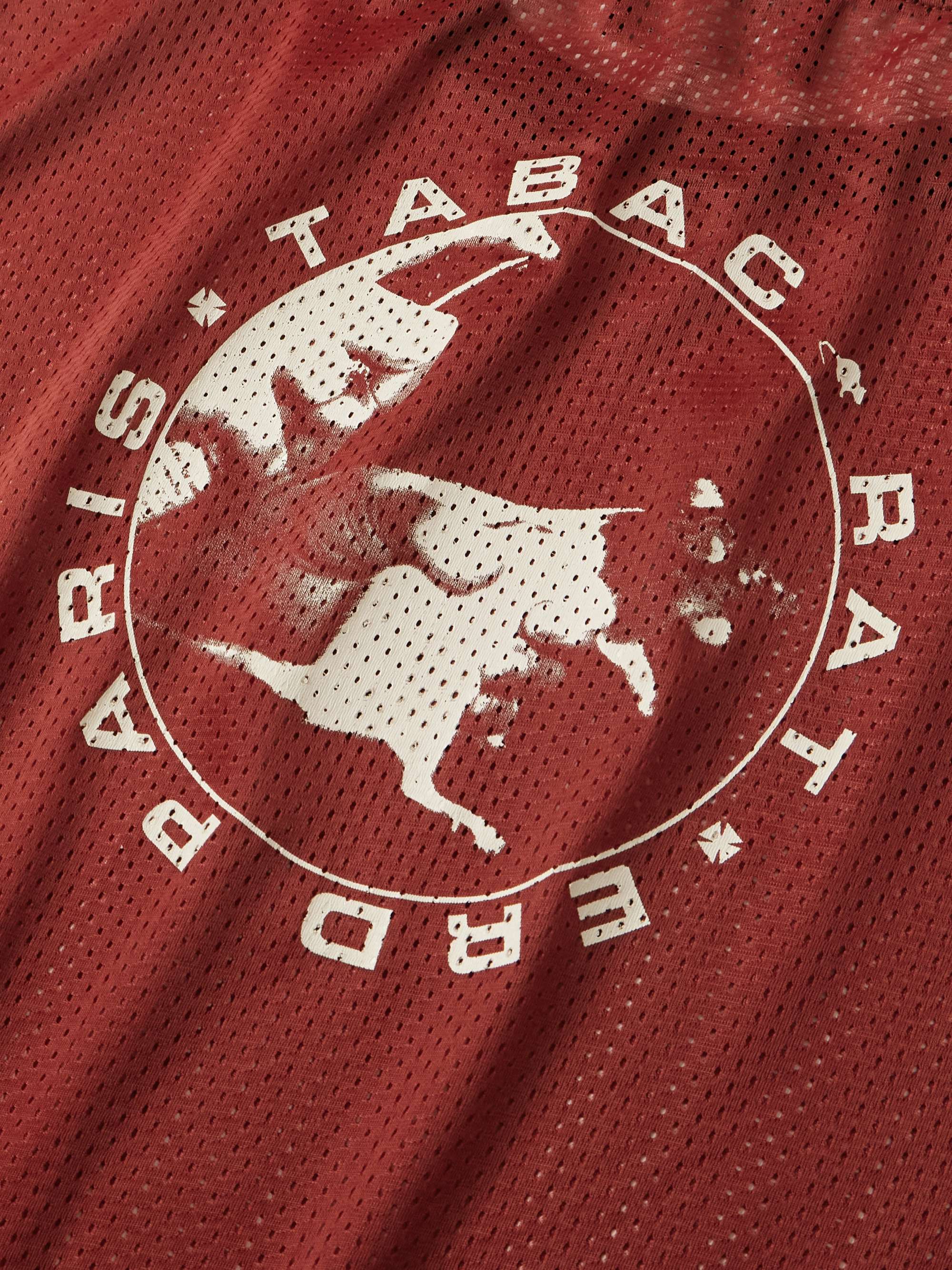 Tabac Rat Slim-Fit Printed Mesh T-Shirt view
