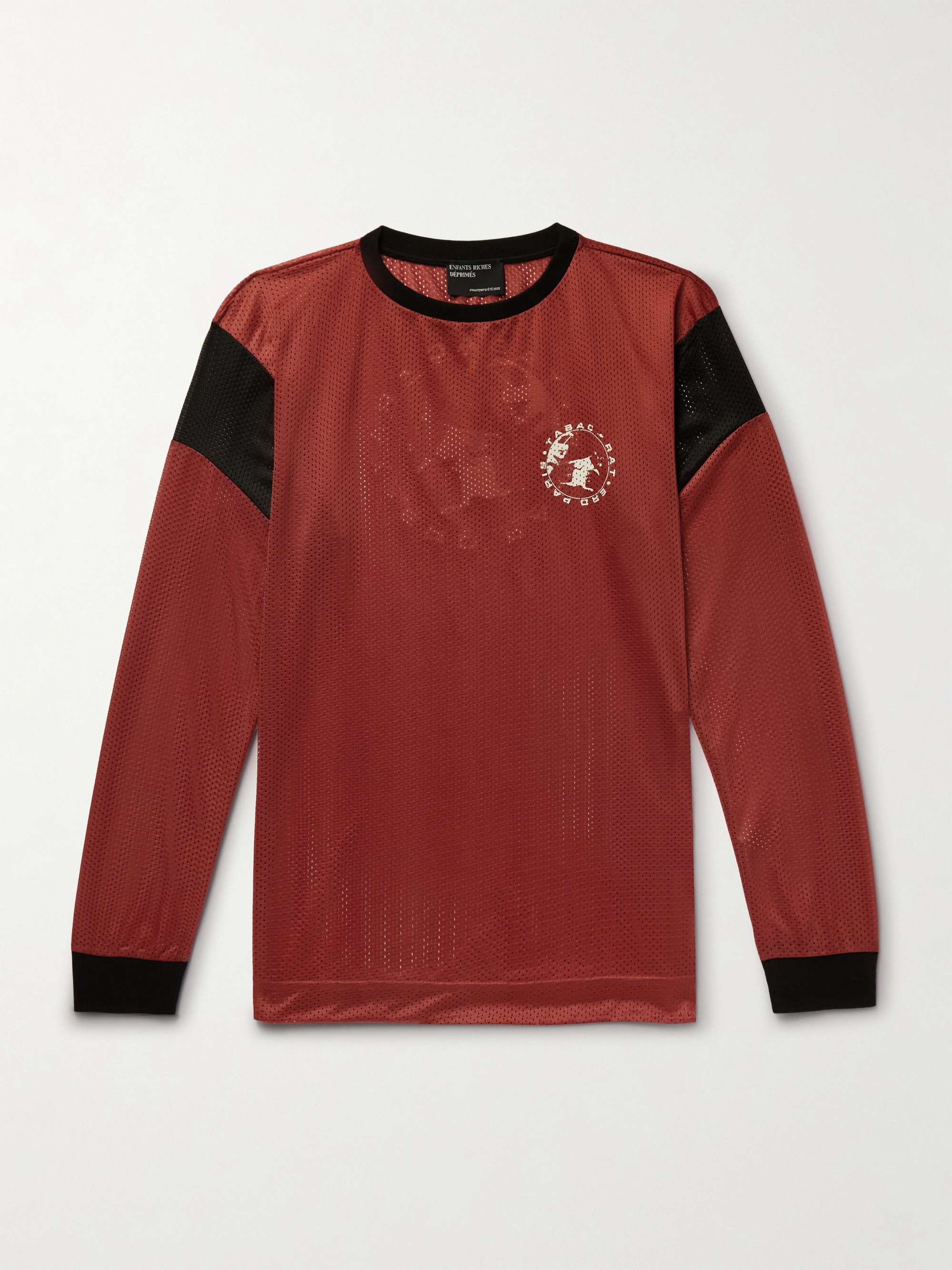 Tabac Rat Slim-Fit Printed Mesh T-Shirt view
