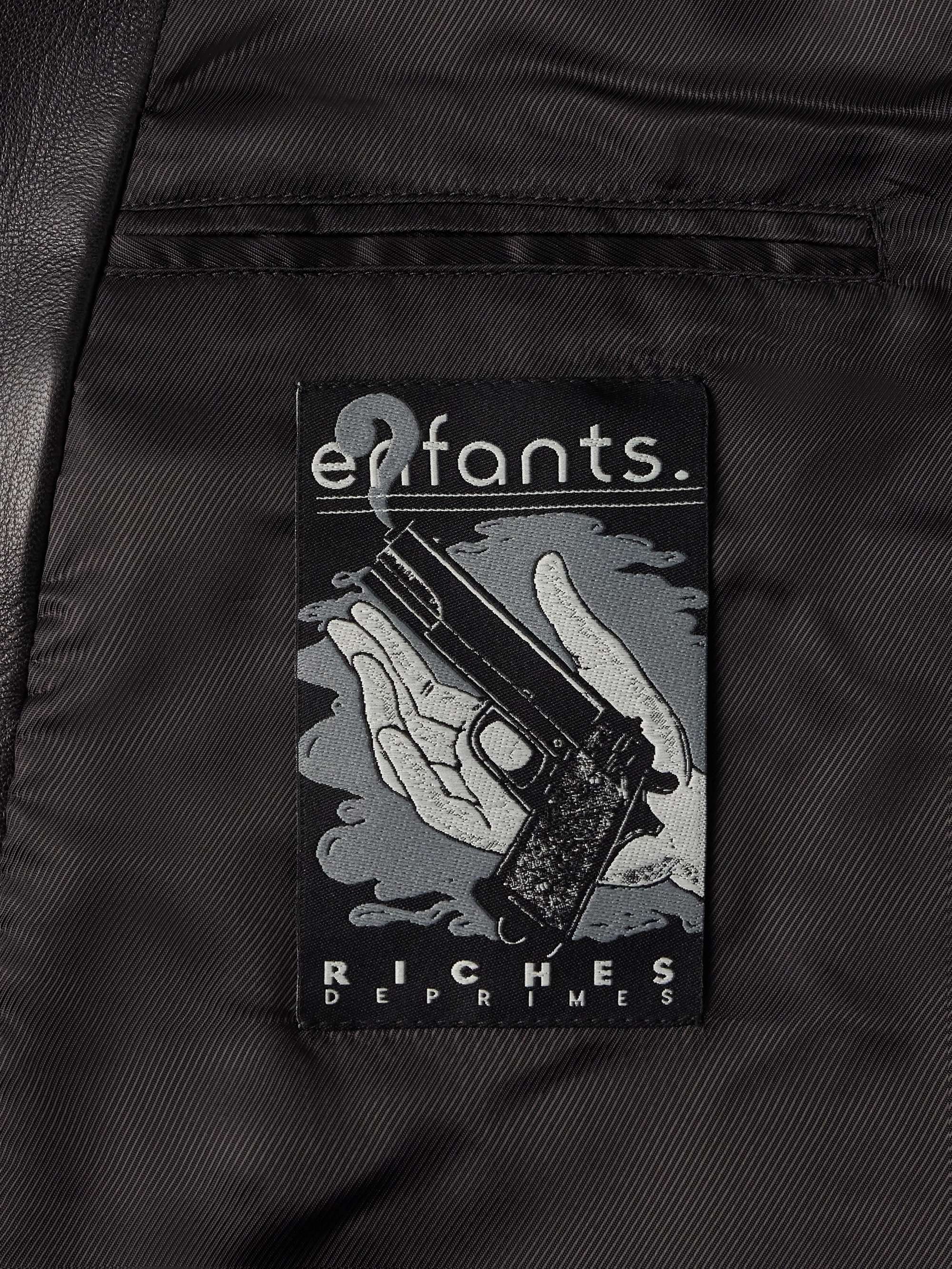 Florence Double-Breasted Leather Jacket view