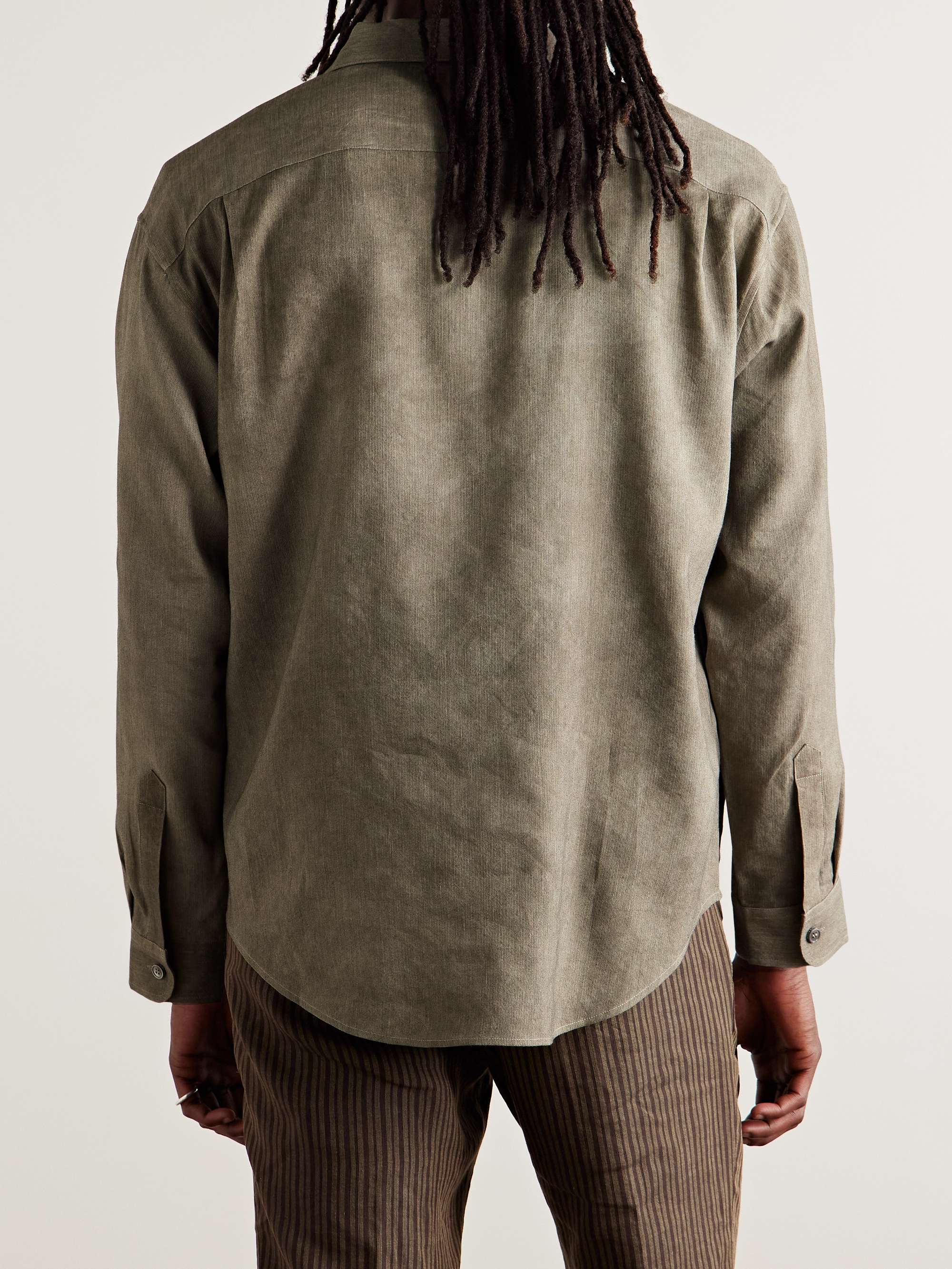 Artist Embroidered Woven Shirt view