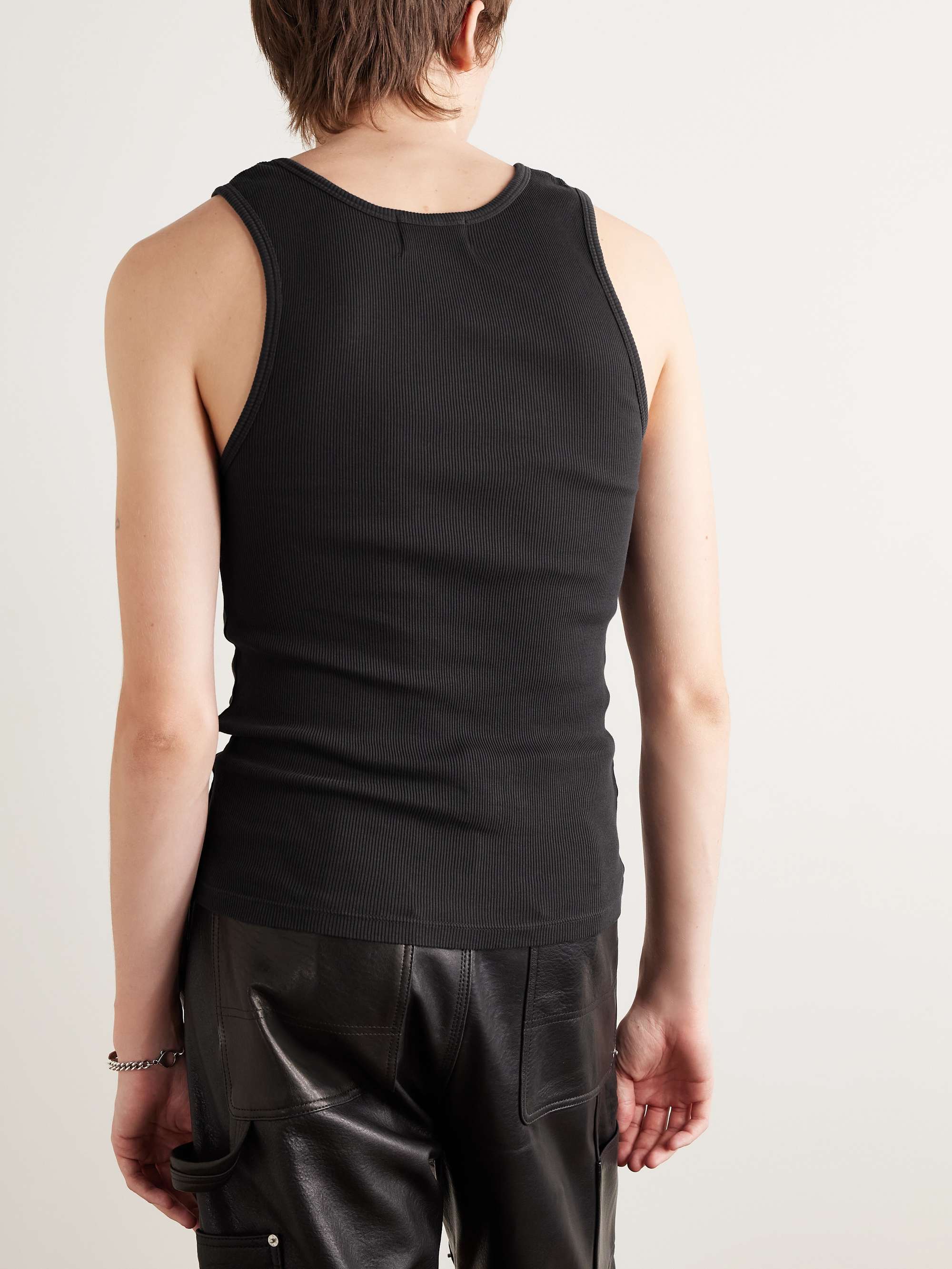 Enfants En Chain Printed Ribbed Cotton Tank Top view