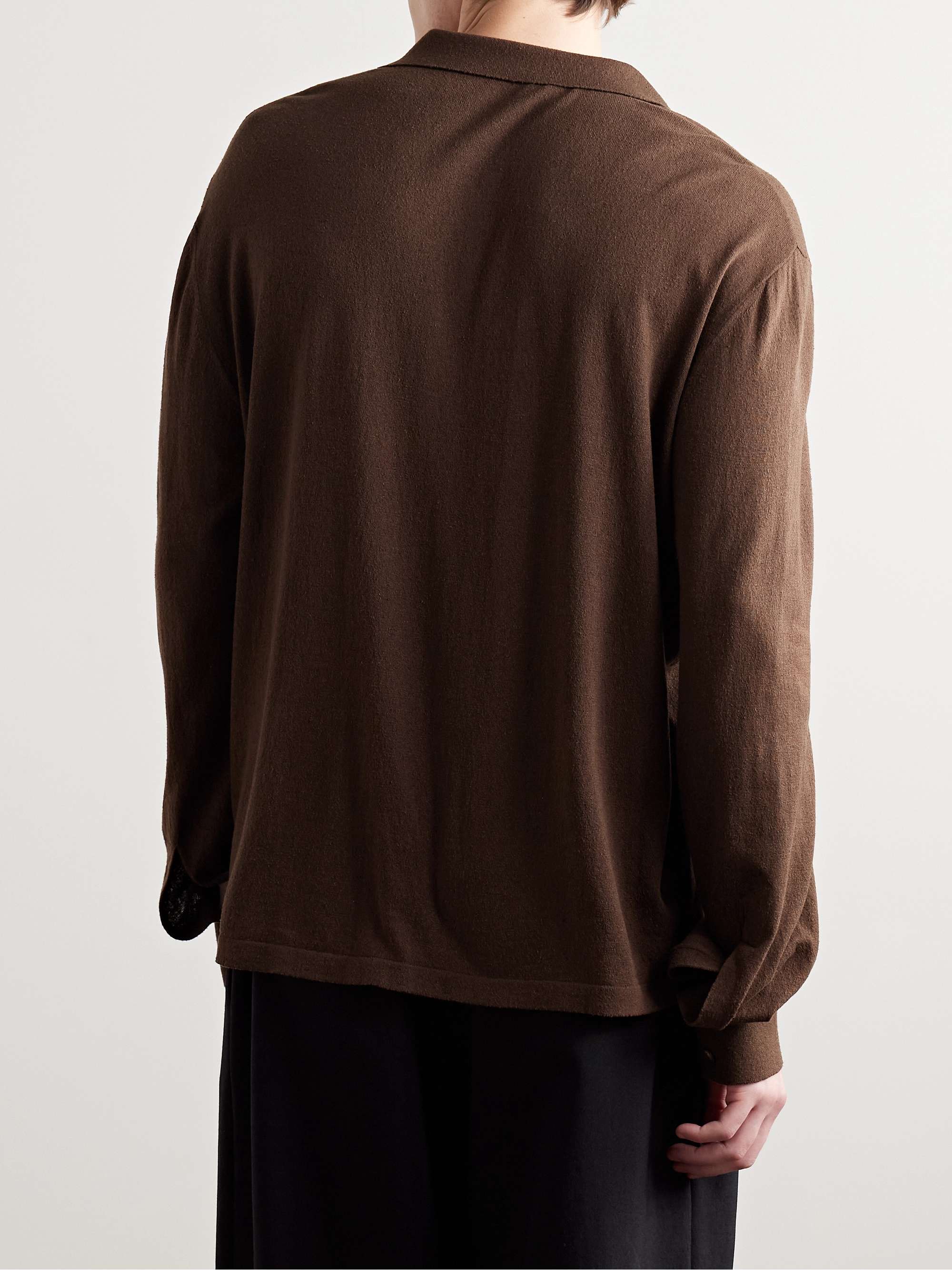 Stafford Silk-Jersey Polo Shirt view