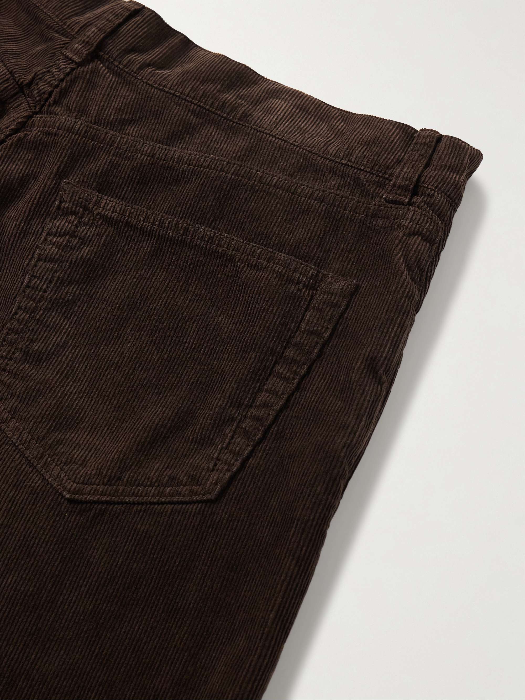 Burt Straight-Leg Cotton-Corduroy Trousers view
